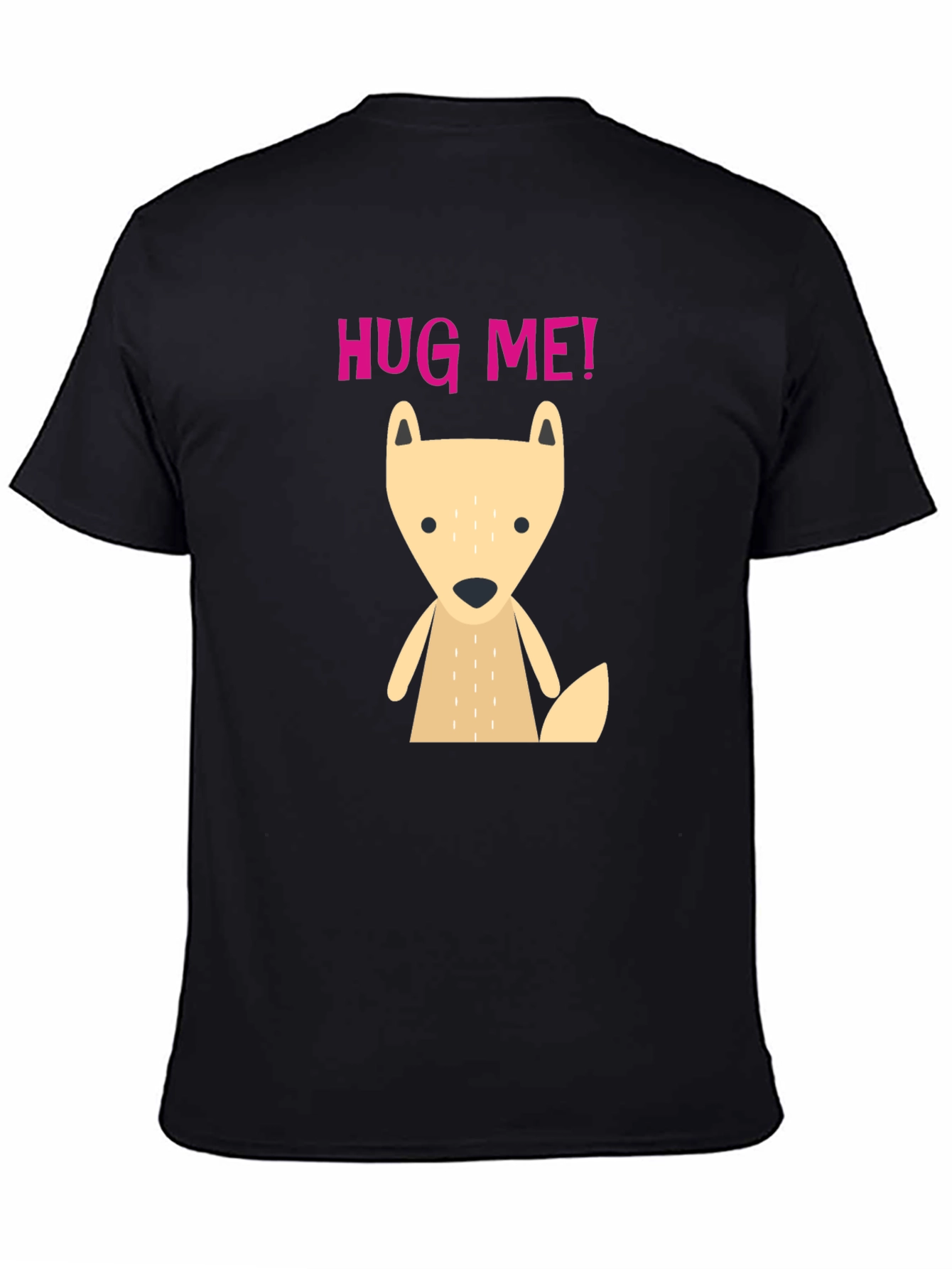 Cute Cartoon Fox Hug Me! Graphic T-Shirt