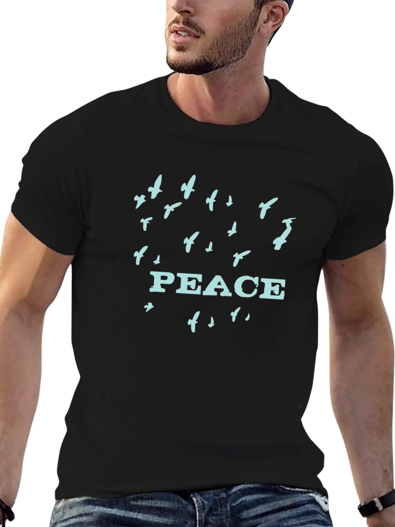 Peace Dove Graphic T-Shirt - Stylish and Comfortable