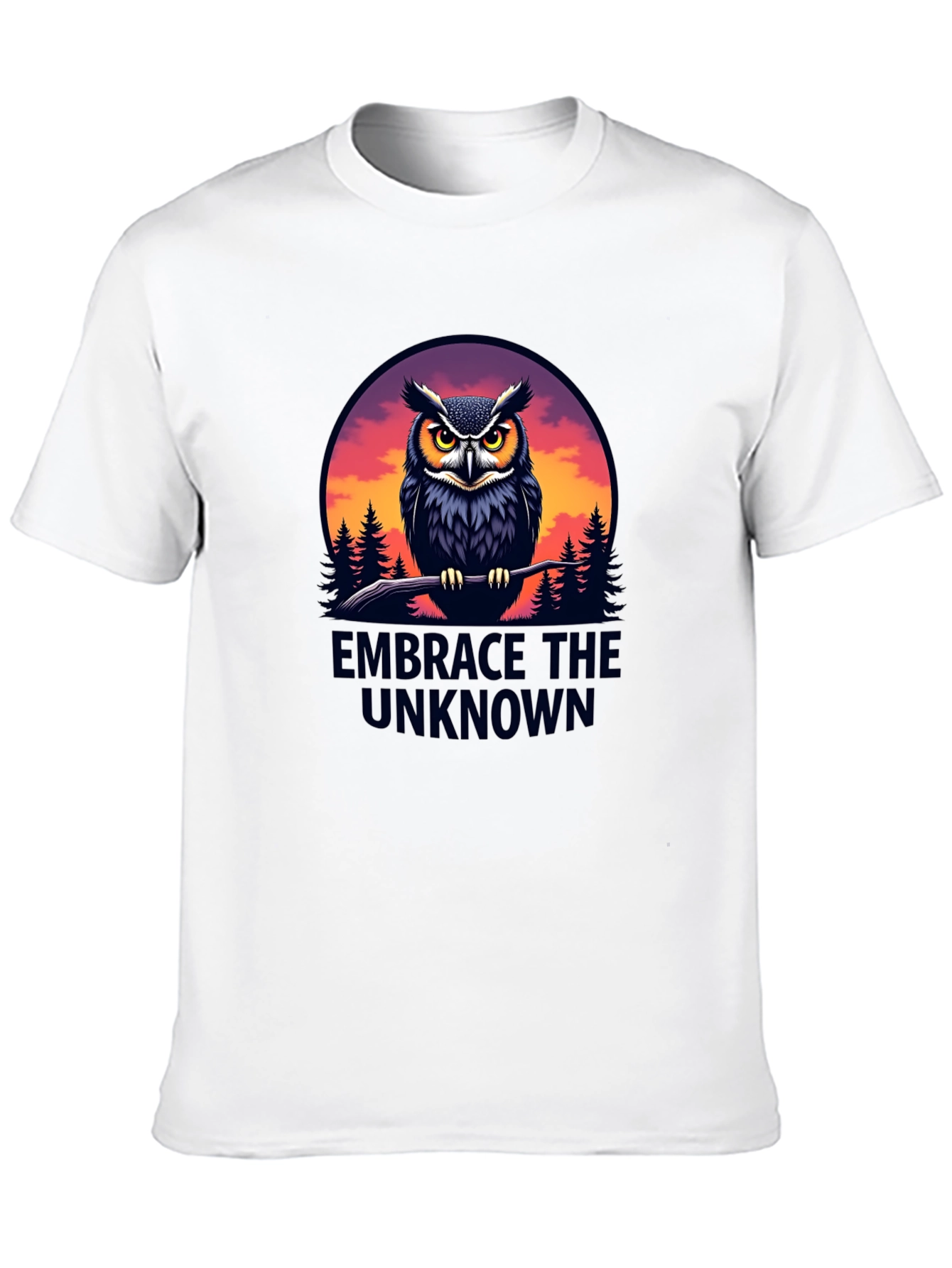Embrace the Unknown Owl Graphic T-Shirt