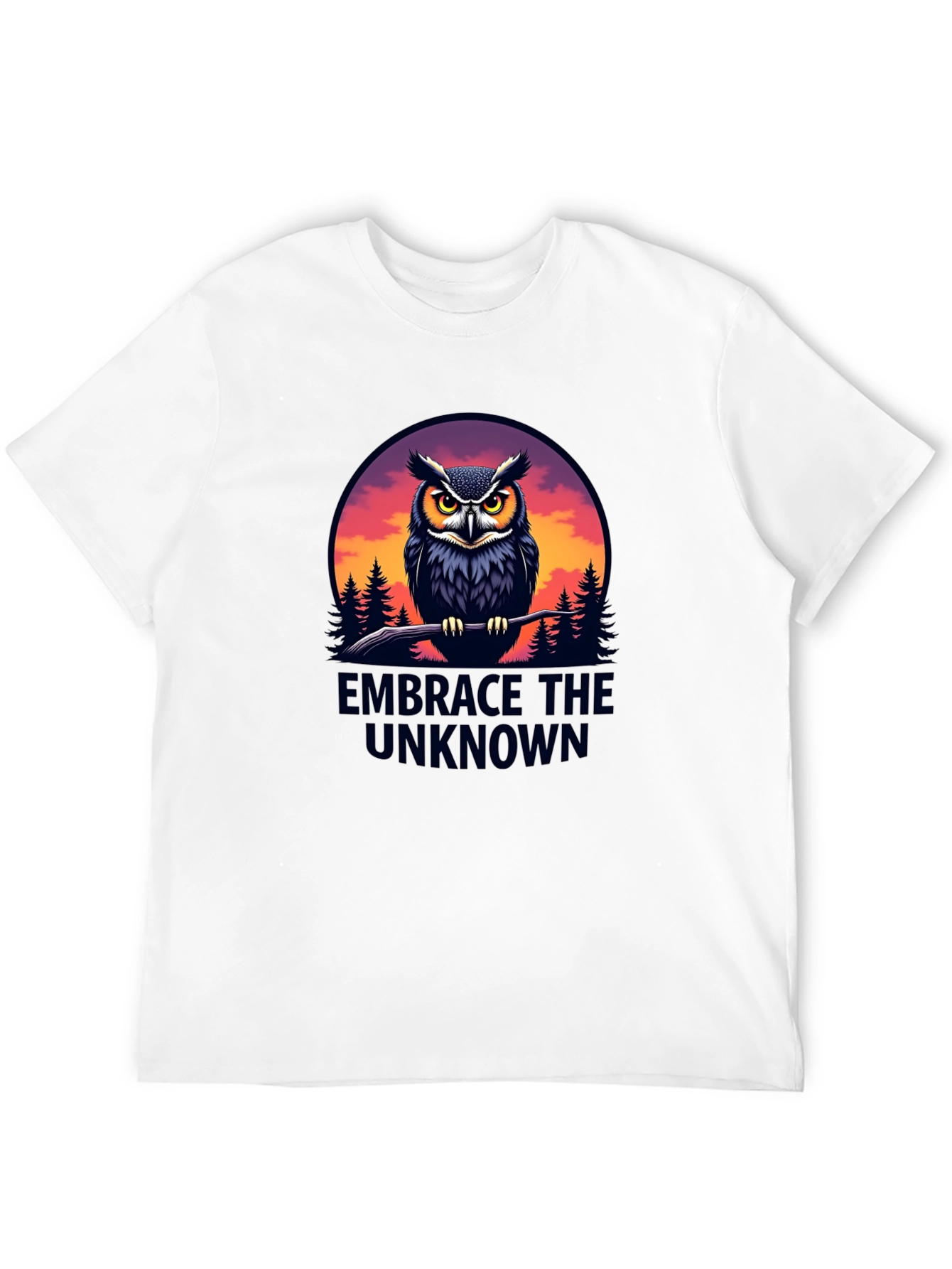 Embrace the Unknown Owl Graphic T-Shirt