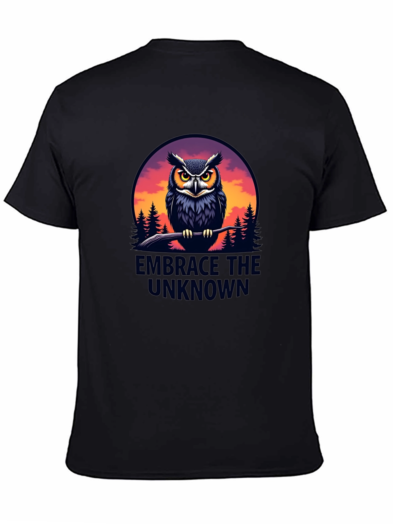 Embrace the Unknown Owl Graphic T-Shirt