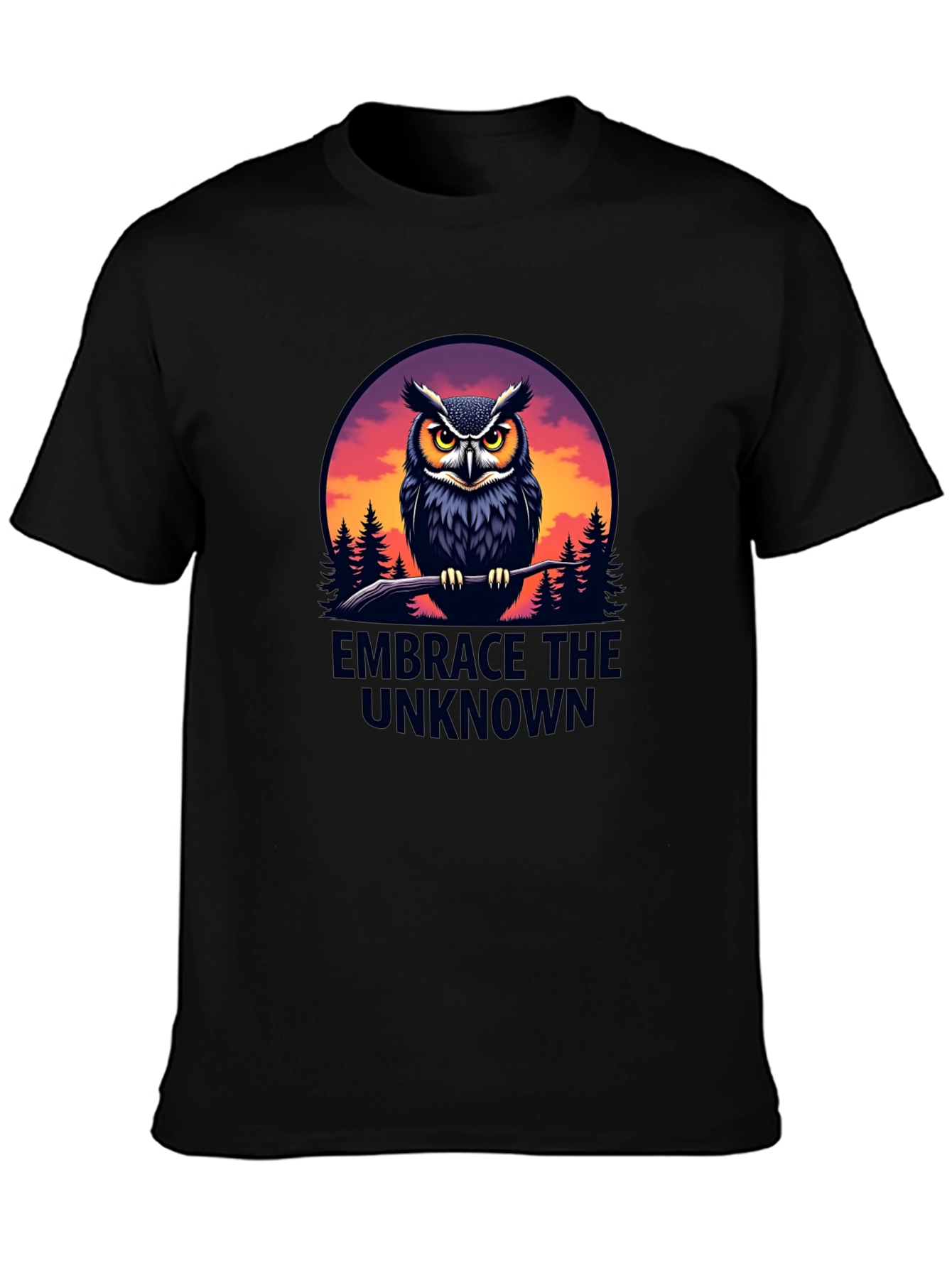 Embrace the Unknown Owl Graphic T-Shirt