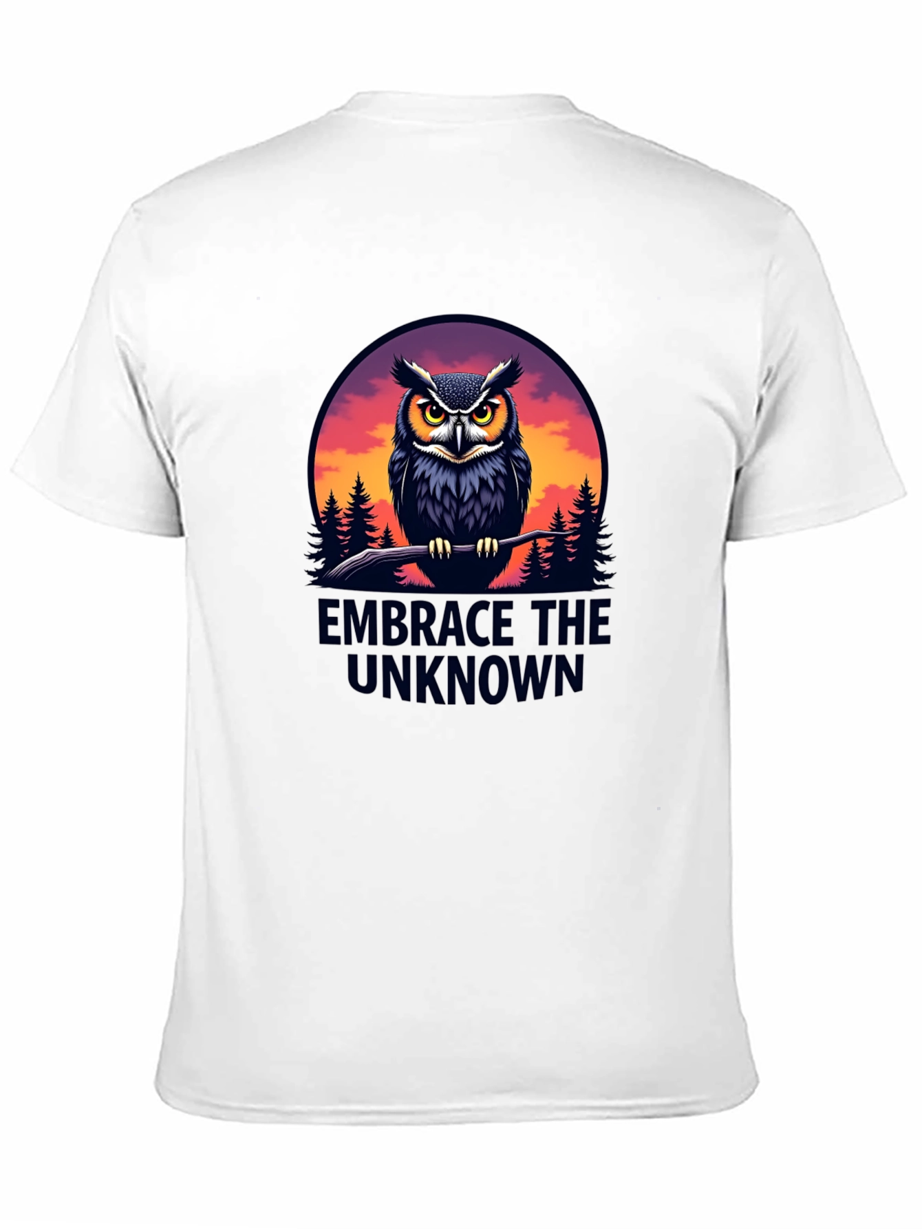Embrace the Unknown Owl Graphic T-Shirt