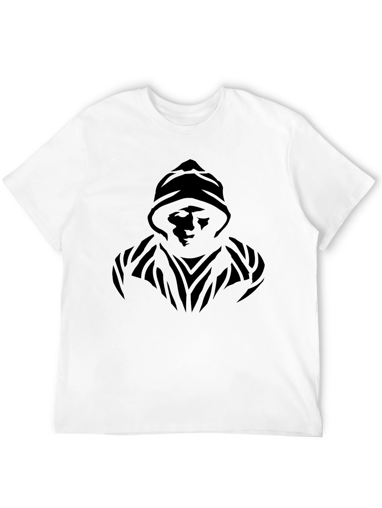 Mystic Hooded Figure Graphic Black T-Shirt