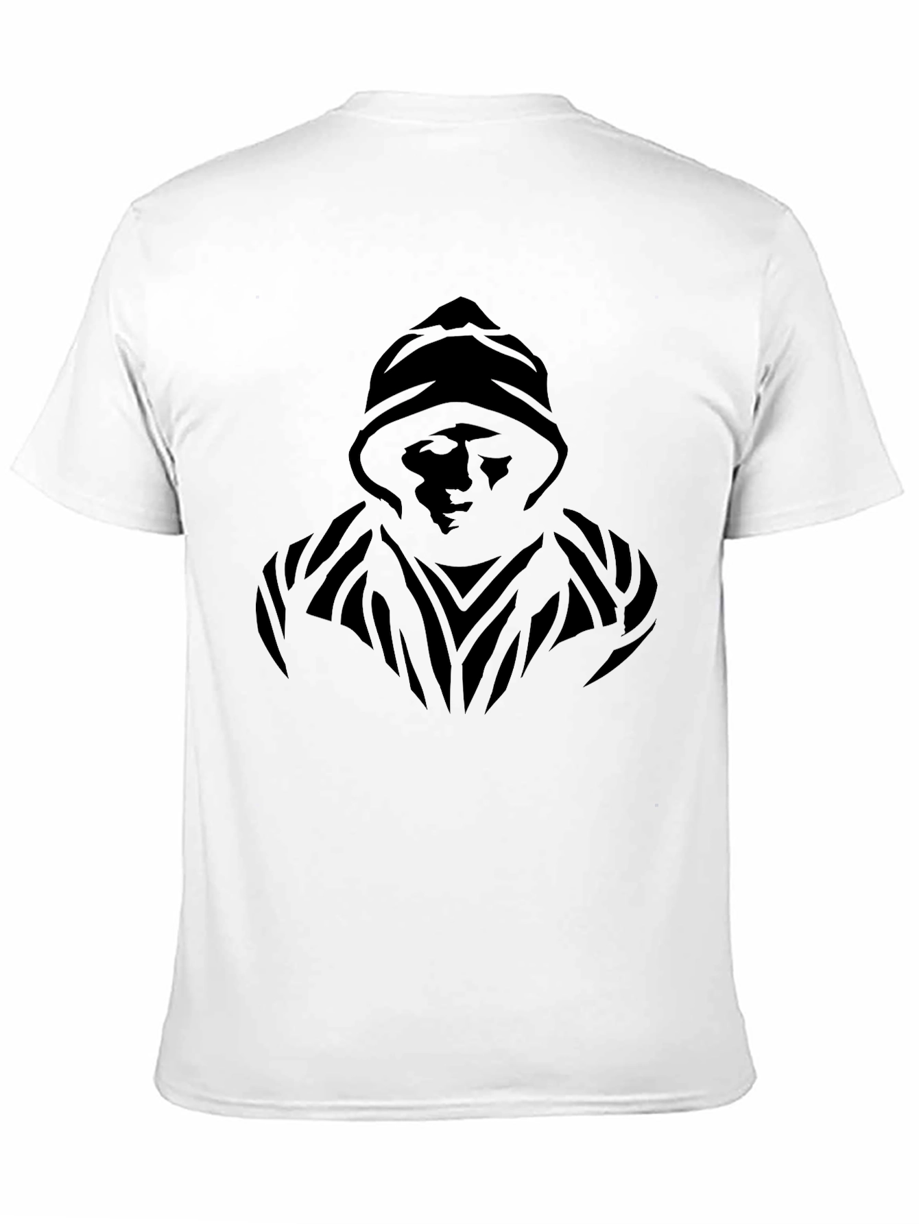 Mystic Hooded Figure Graphic Black T-Shirt