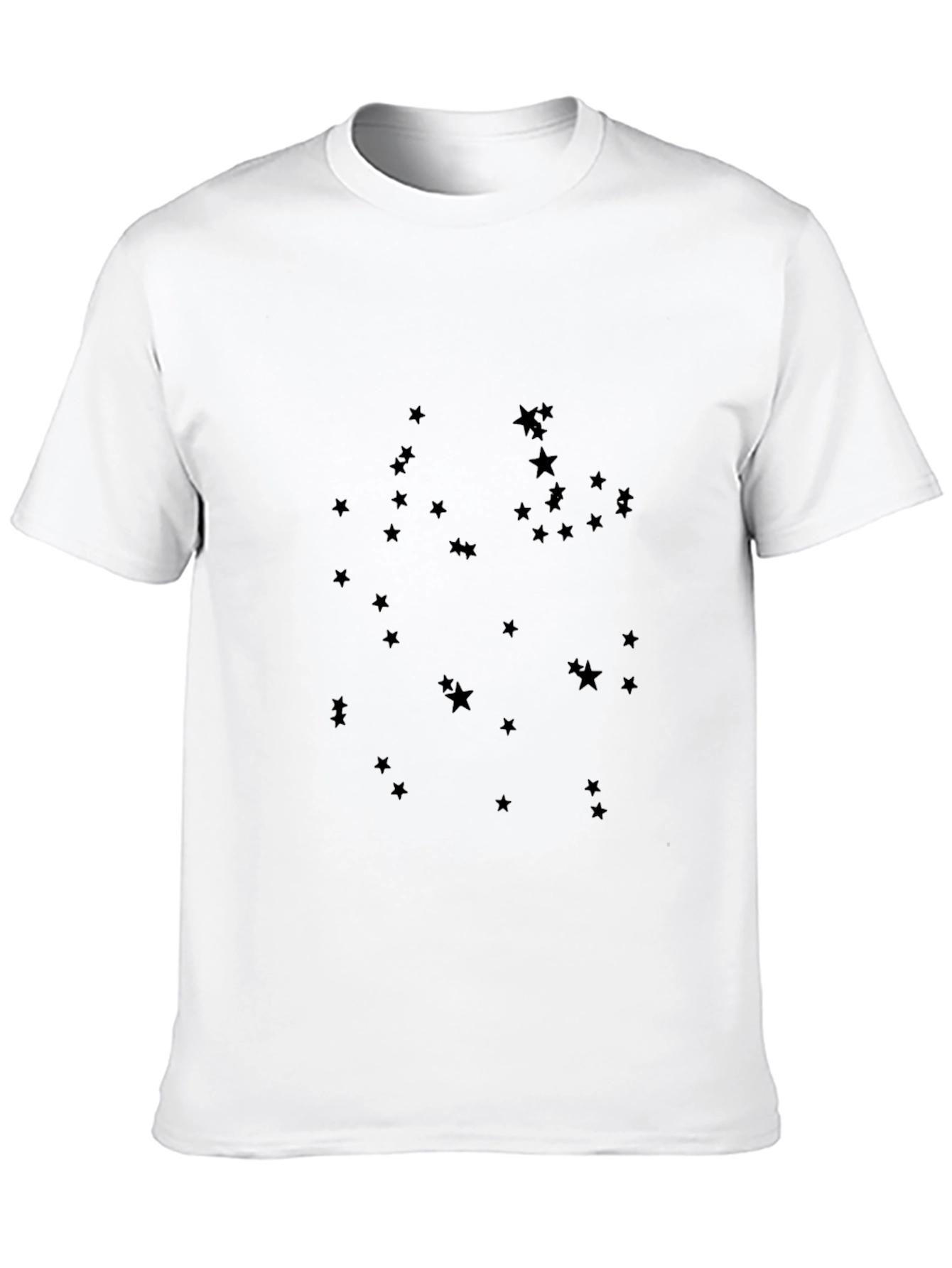 Starry Night Black Tee - Casual Comfort