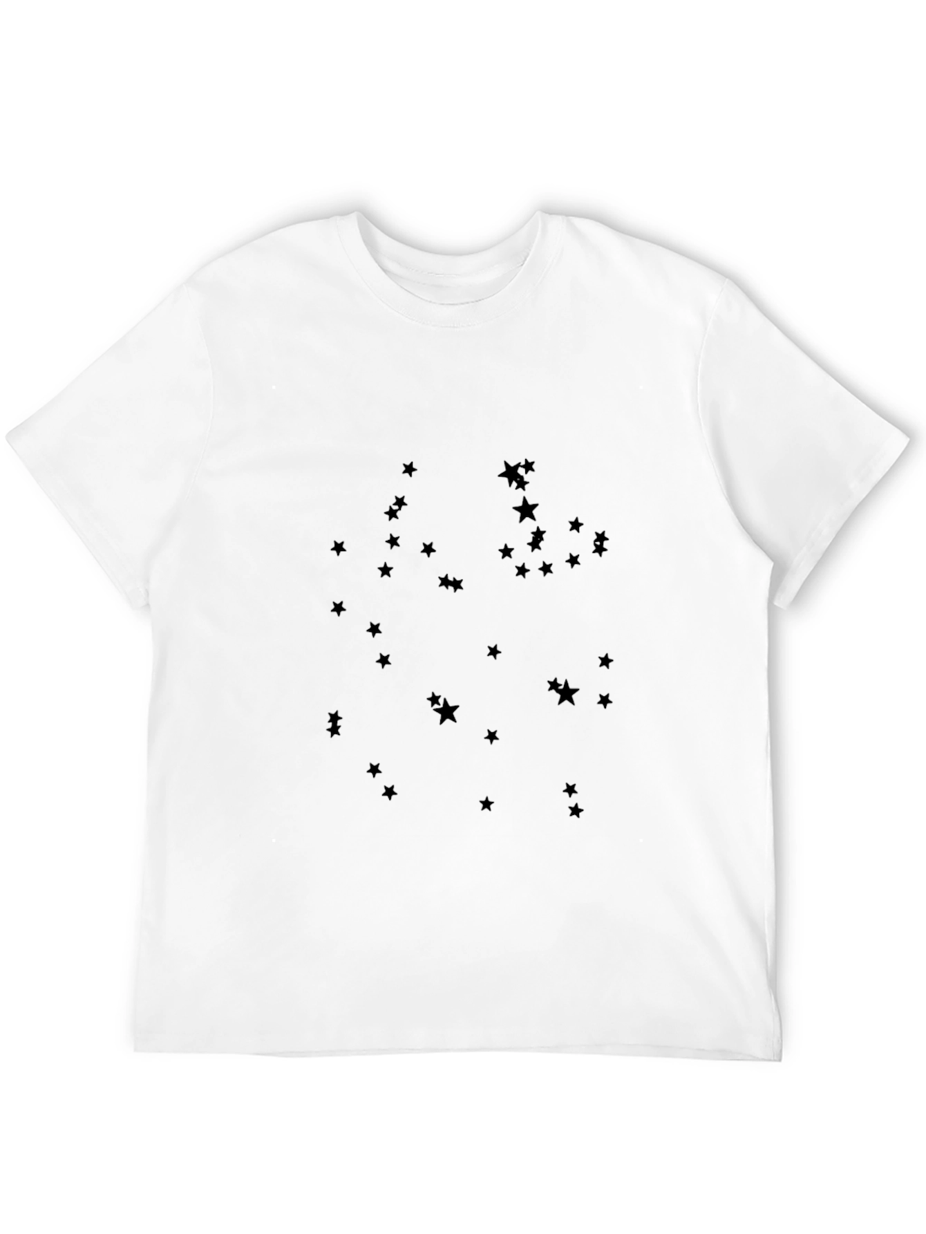 Starry Night Black Tee - Casual Comfort