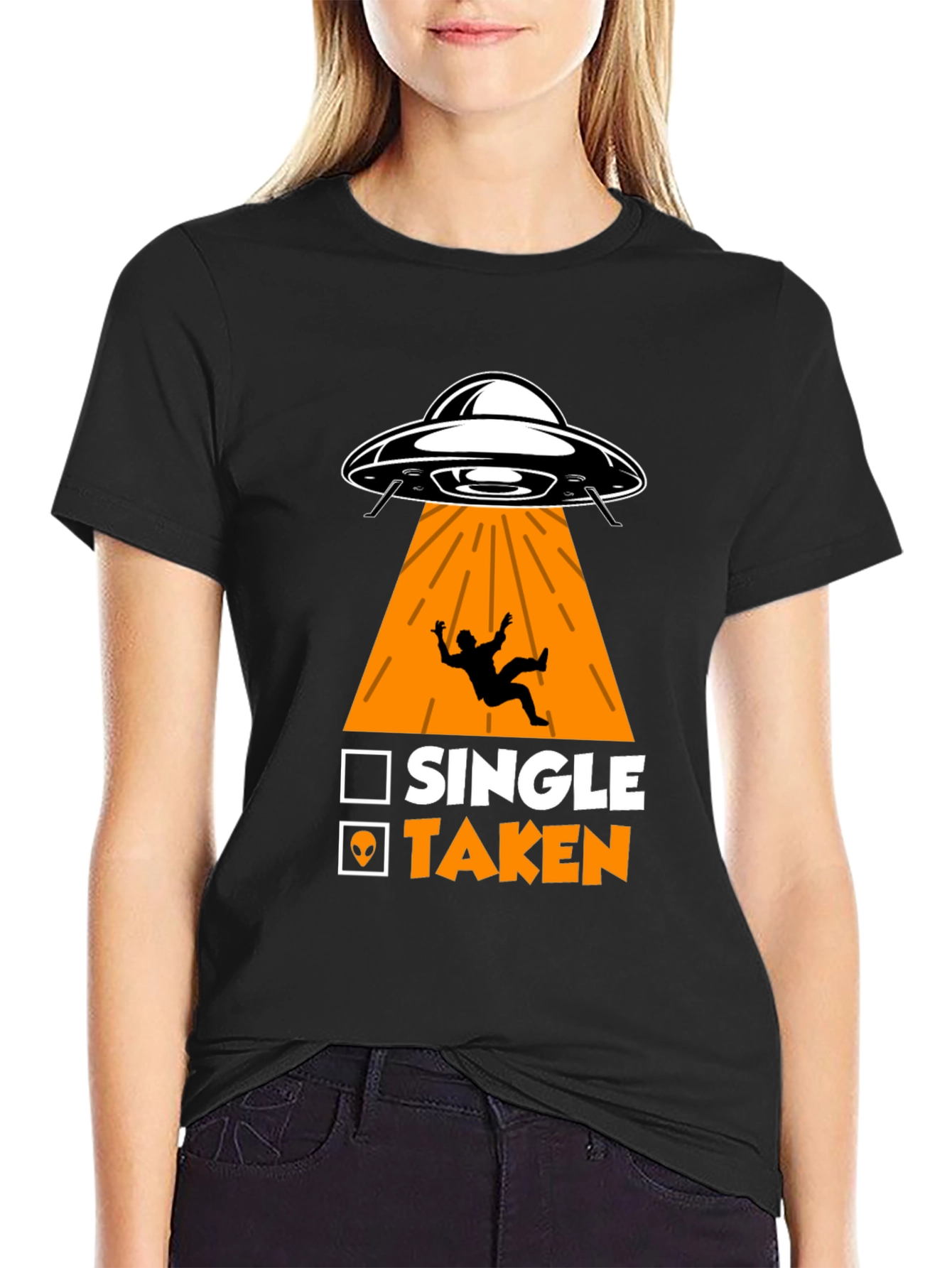 Single Taken Alien Abduction T-Shirt