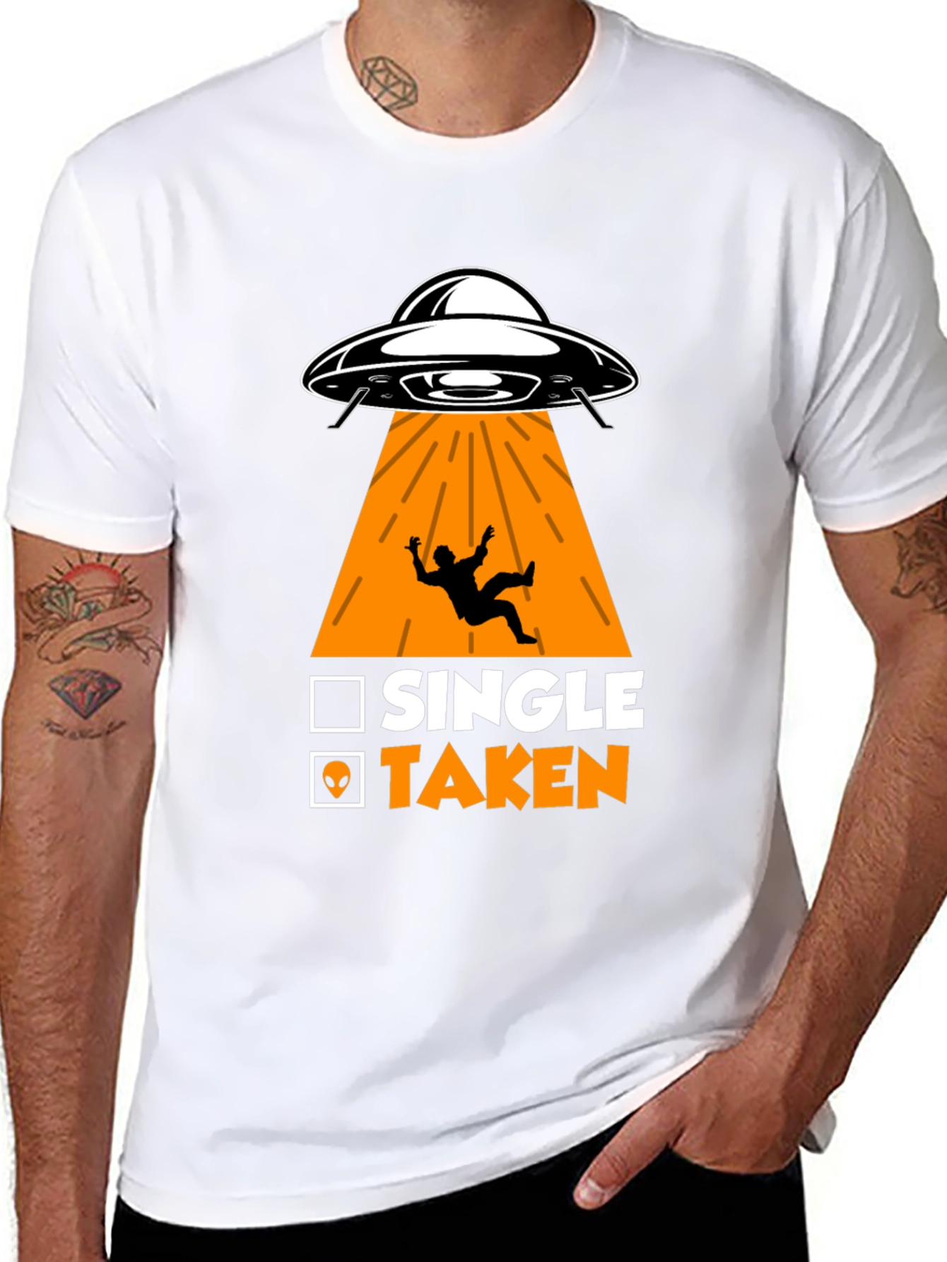 Single Taken Alien Abduction T-Shirt