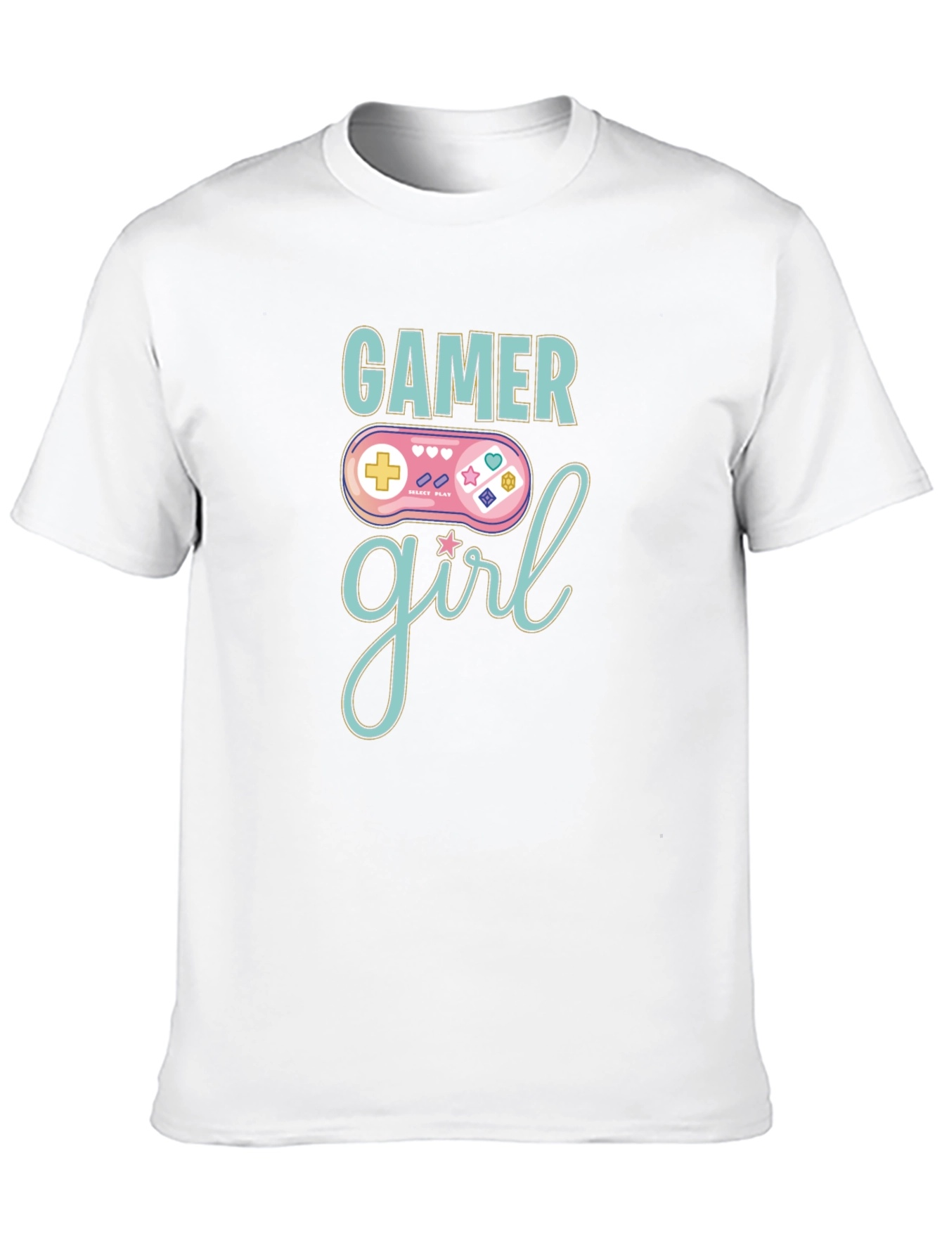 Gamer Girl T-Shirt - Black Cotton Graphic Tee