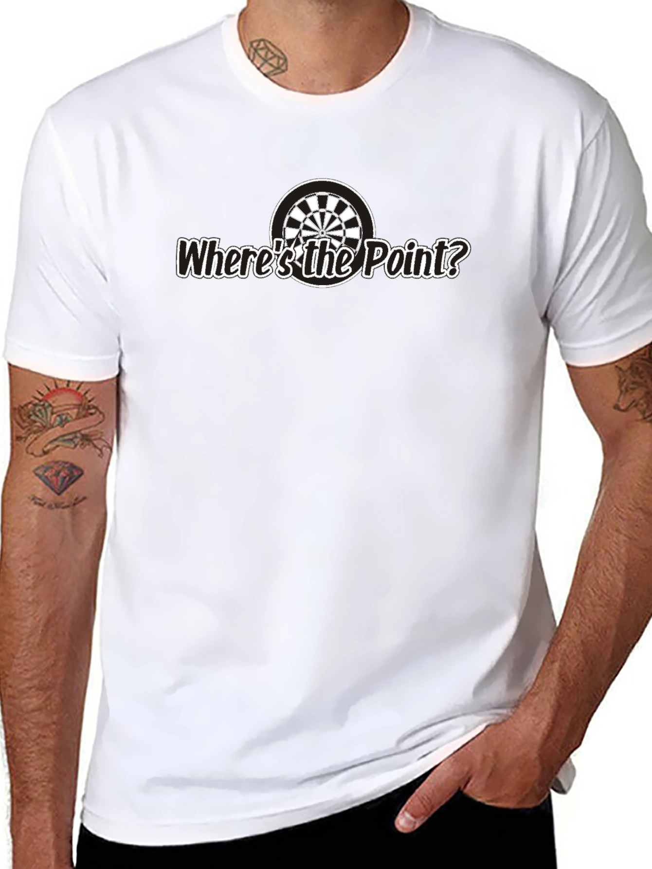 Wheres The Point? Dartboard Graphic Tee