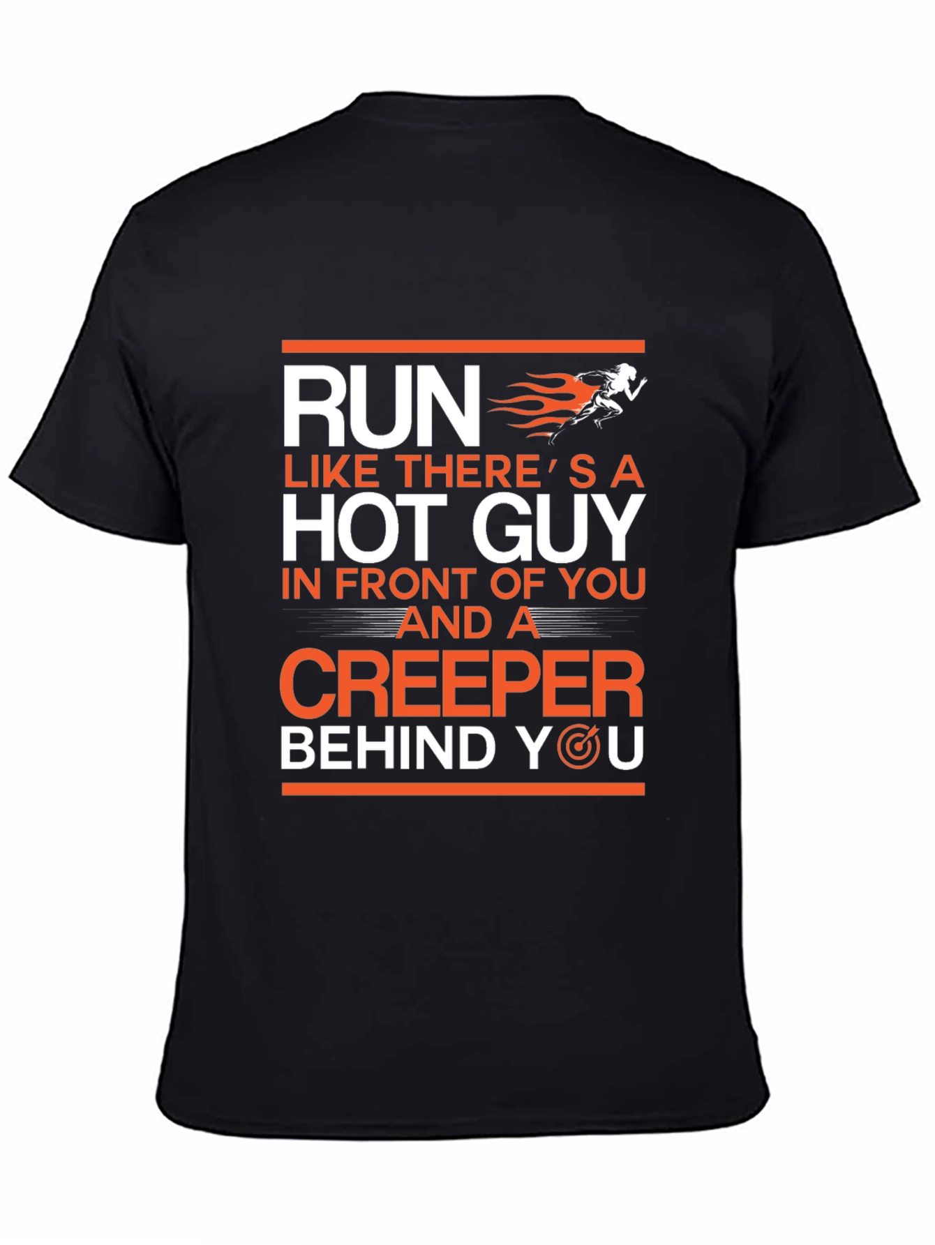 Funny Run Like Hot Guy Creeper T-Shirt