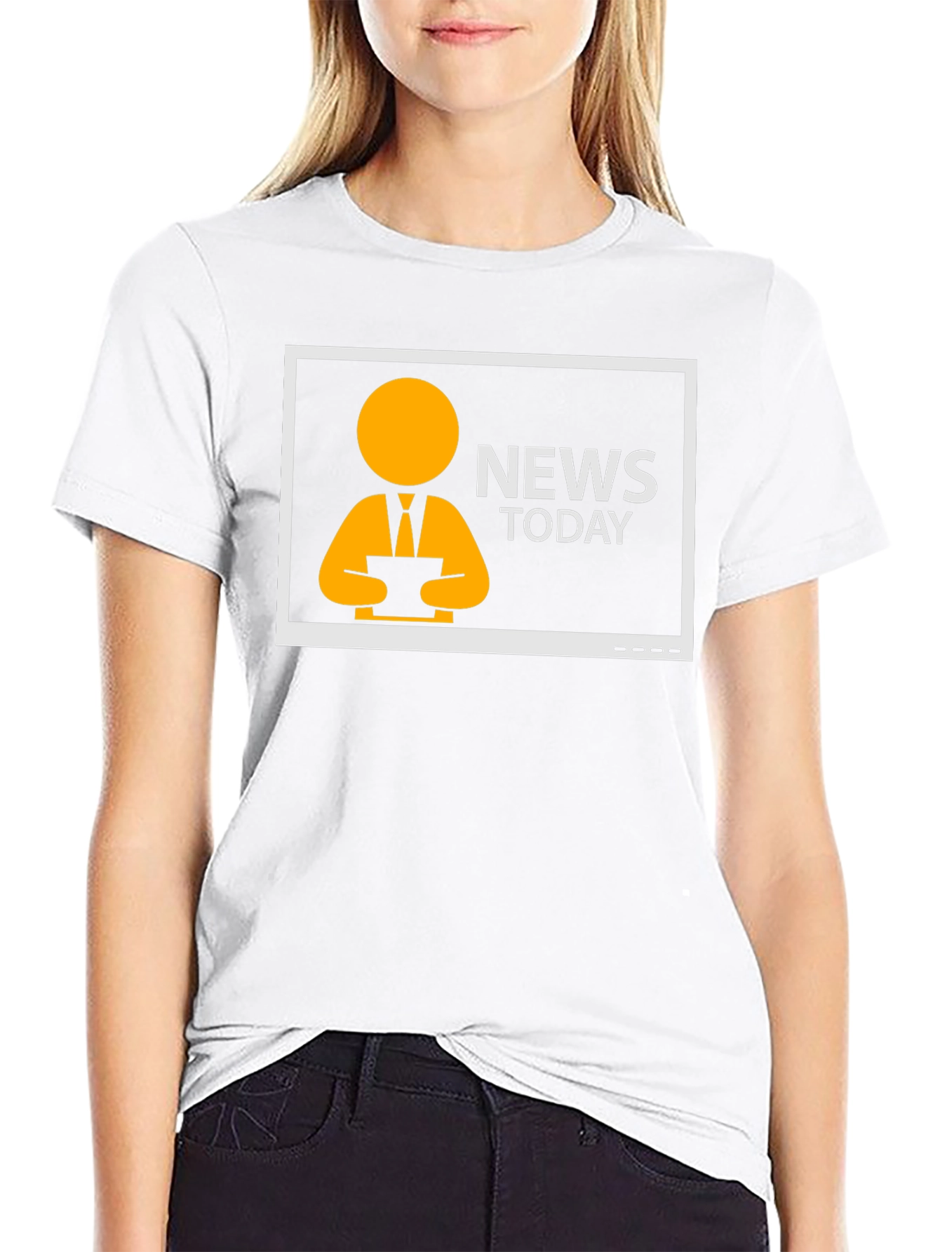 News Today T-Shirt - Black Graphic Tee