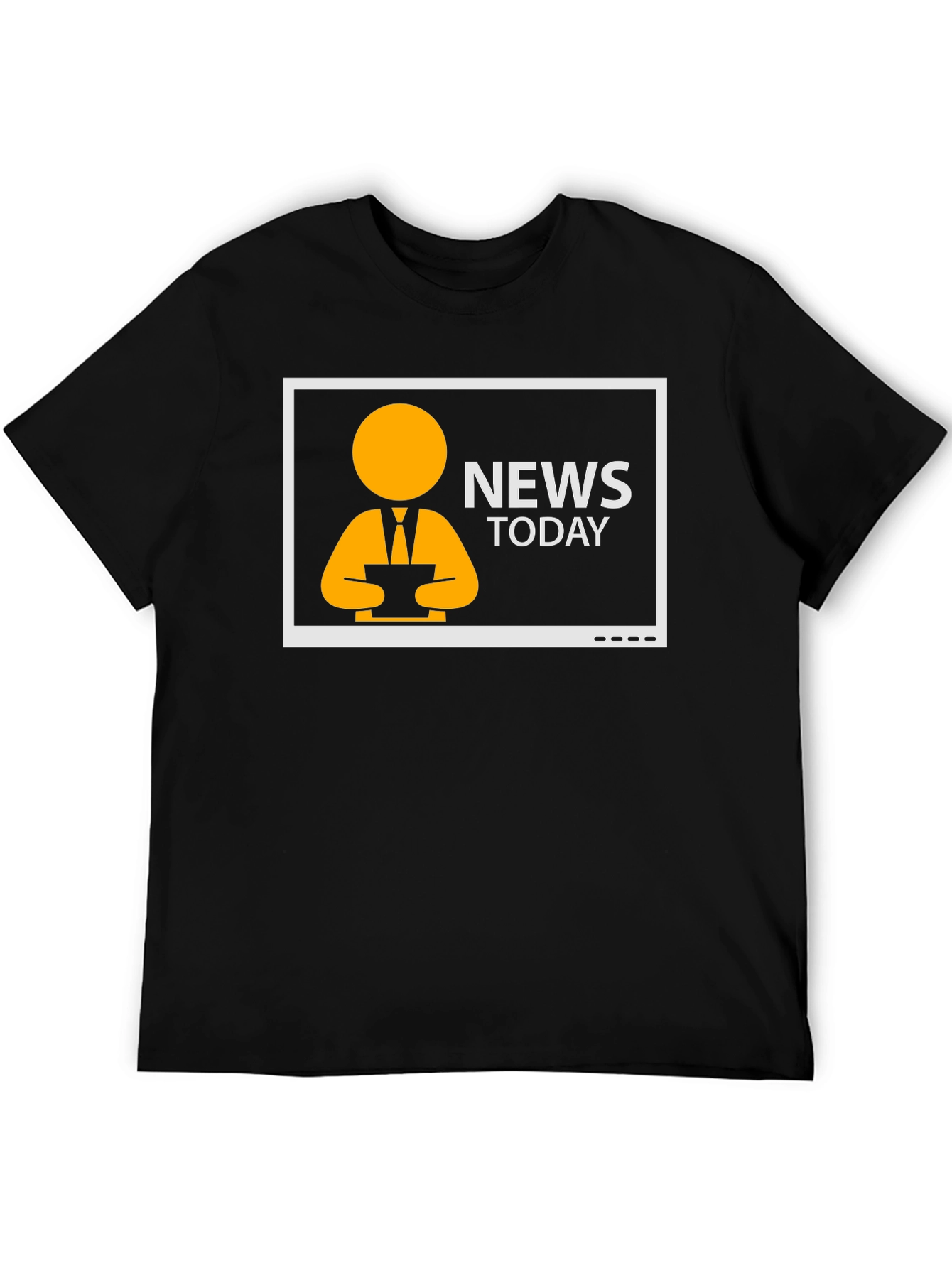 News Today T-Shirt - Black Graphic Tee