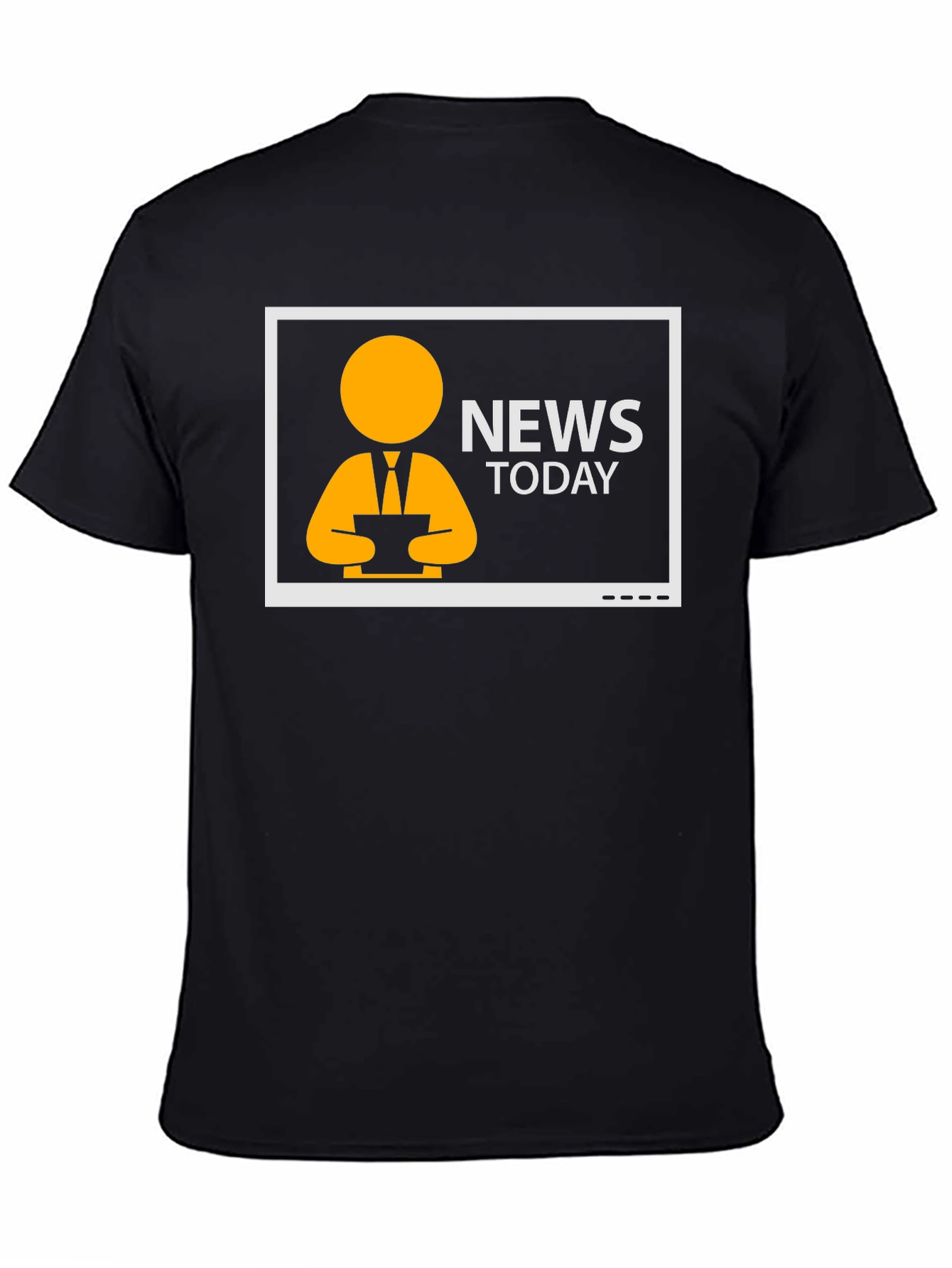 News Today T-Shirt - Black Graphic Tee