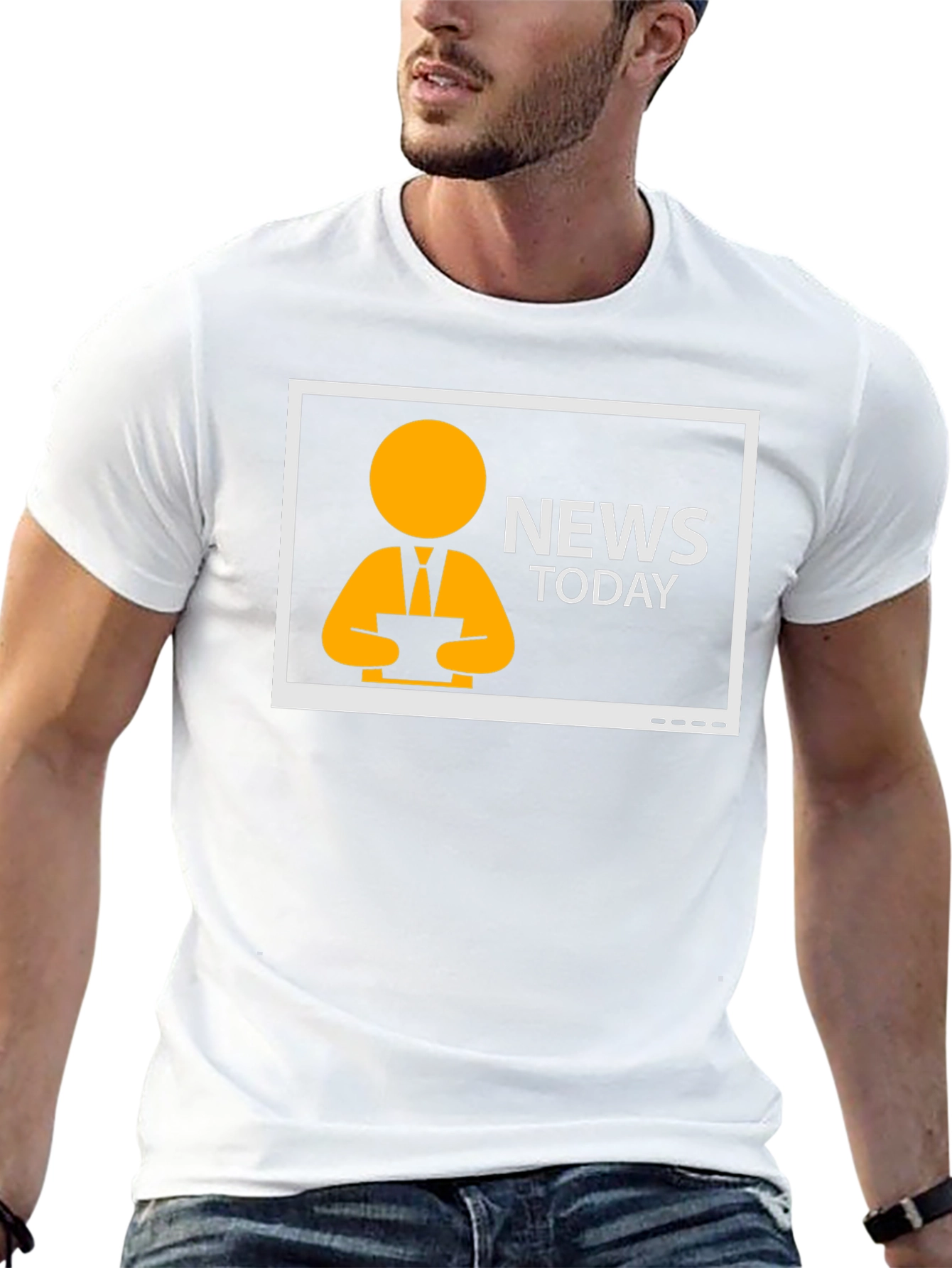 News Today T-Shirt - Black Graphic Tee