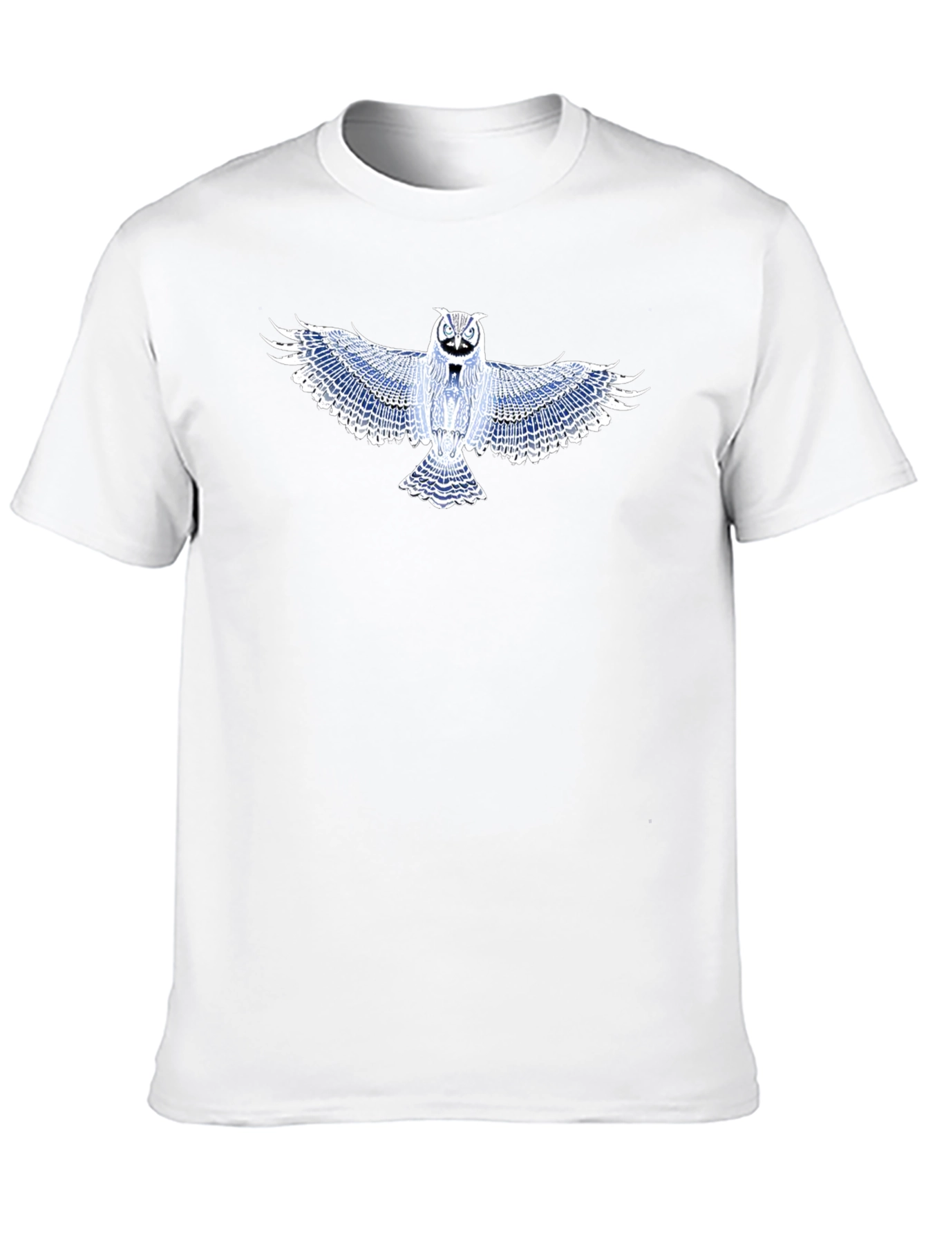 Owl Graphic T-Shirt - Black Cotton Blend