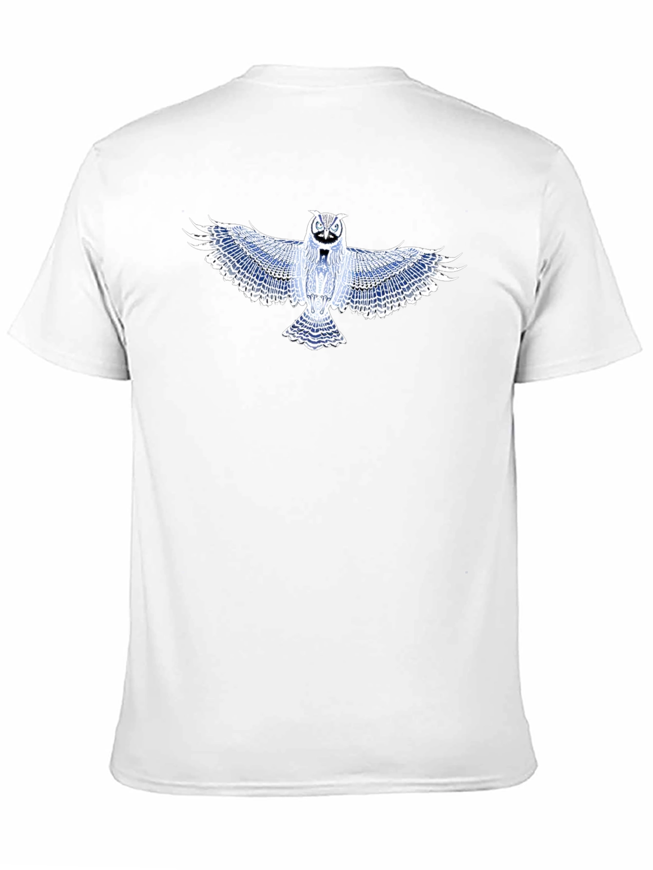 Owl Graphic T-Shirt - Black Cotton Blend