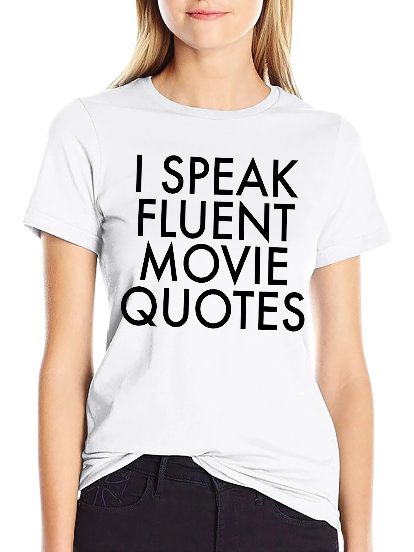 Fluent Movie Quotes Graphic Tee - Black