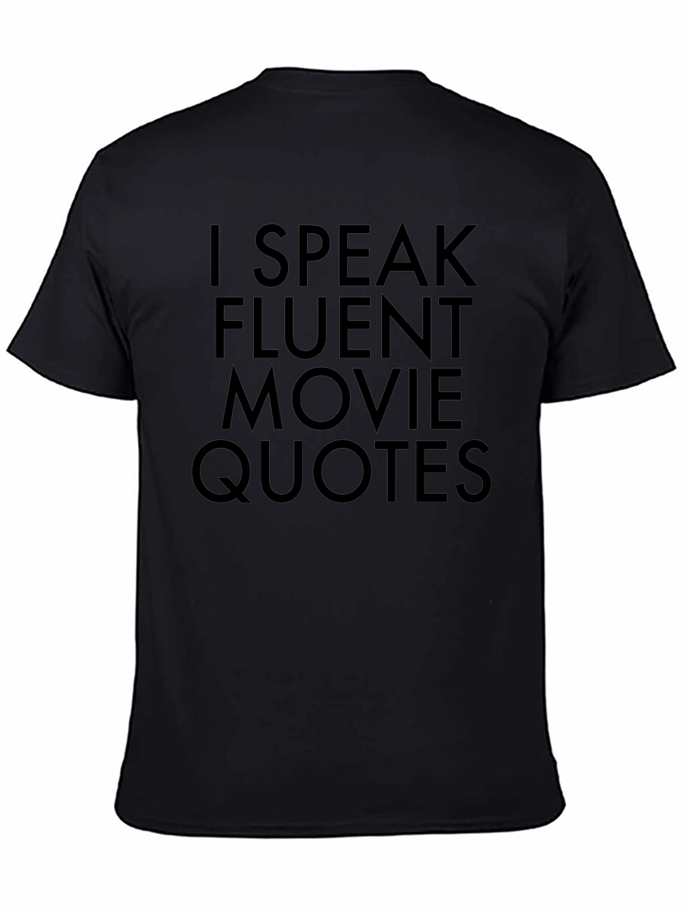 Fluent Movie Quotes Graphic Tee - Black