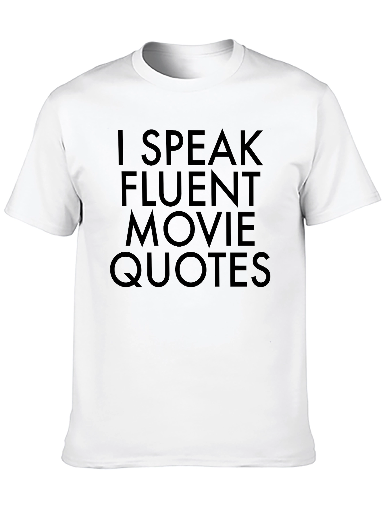 Fluent Movie Quotes Graphic Tee - Black