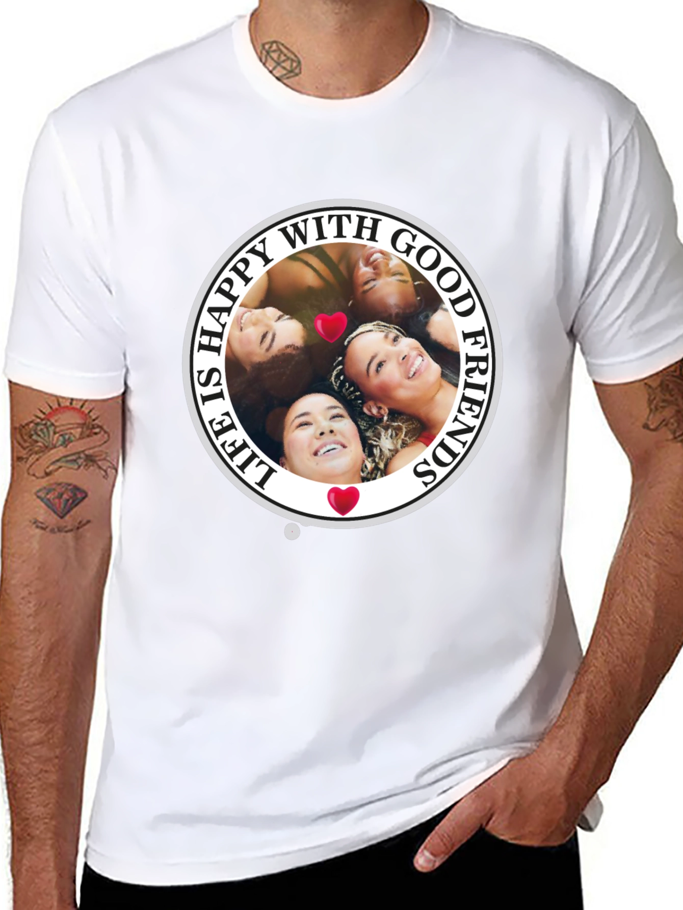 Happy With Good Friends T-Shirt