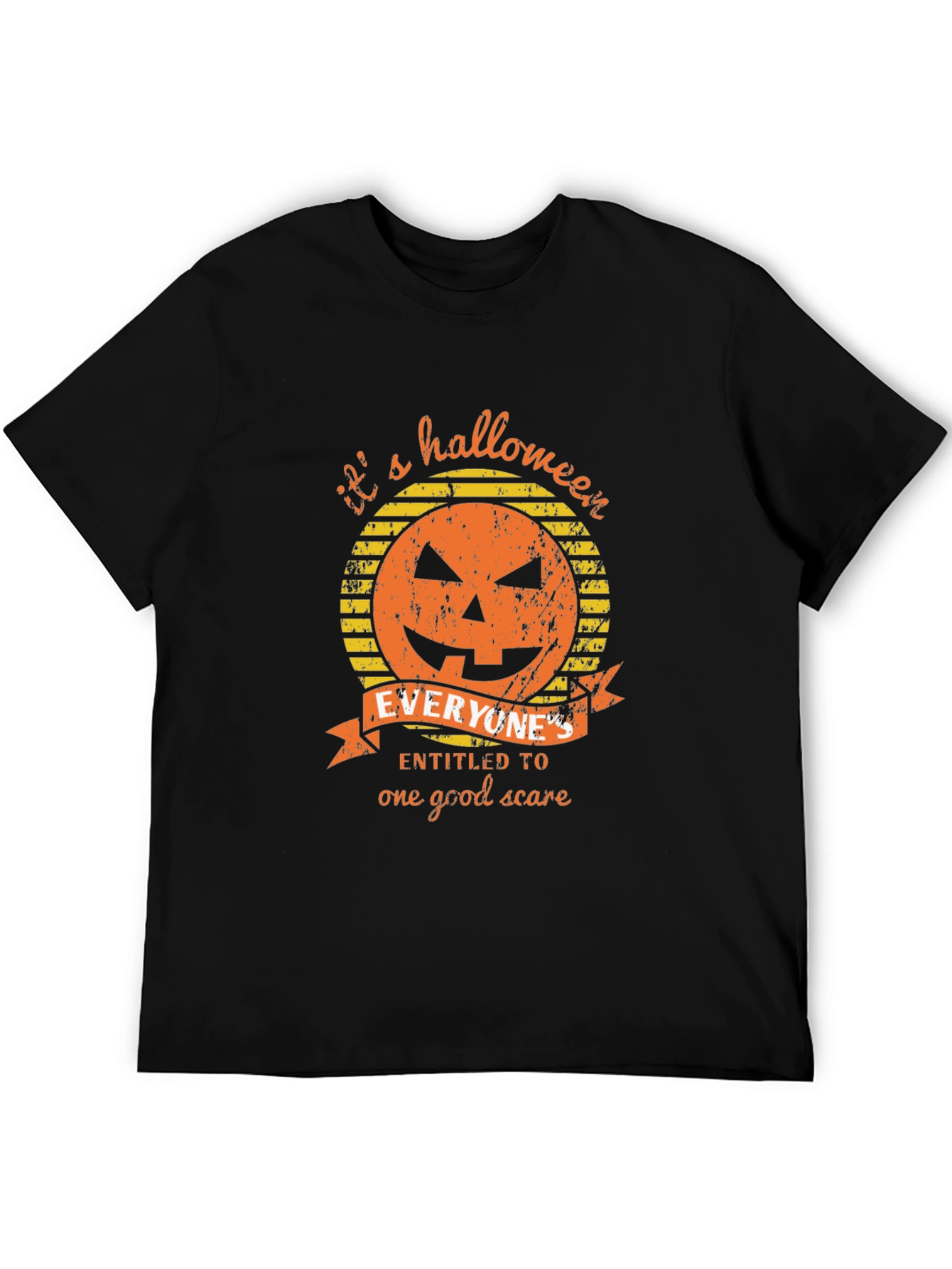 Halloween Pumpkin Graphic Tee - Its a Halloween Scare!