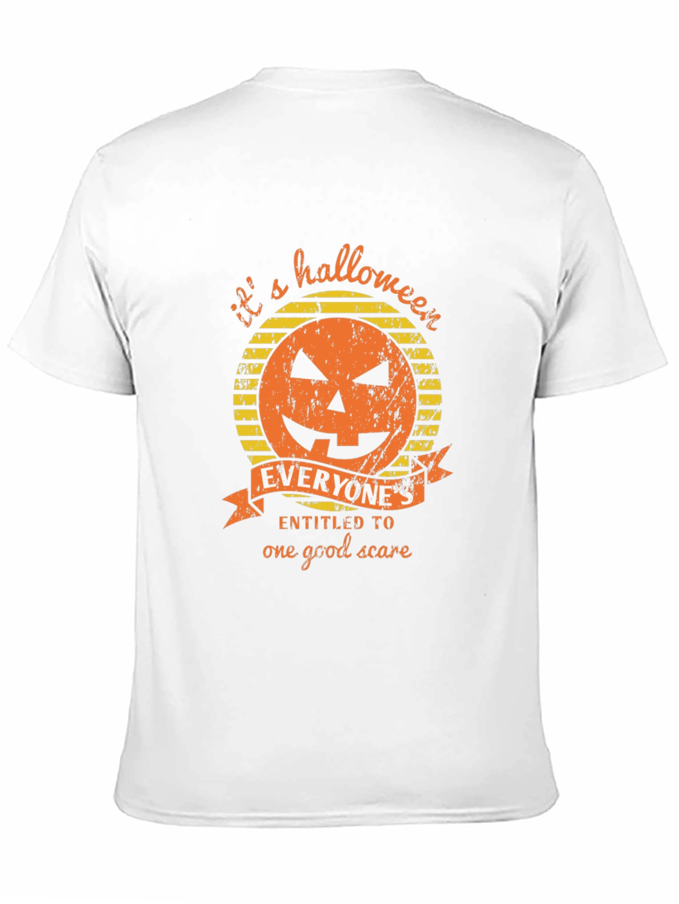Halloween Pumpkin Graphic Tee - Its a Halloween Scare!