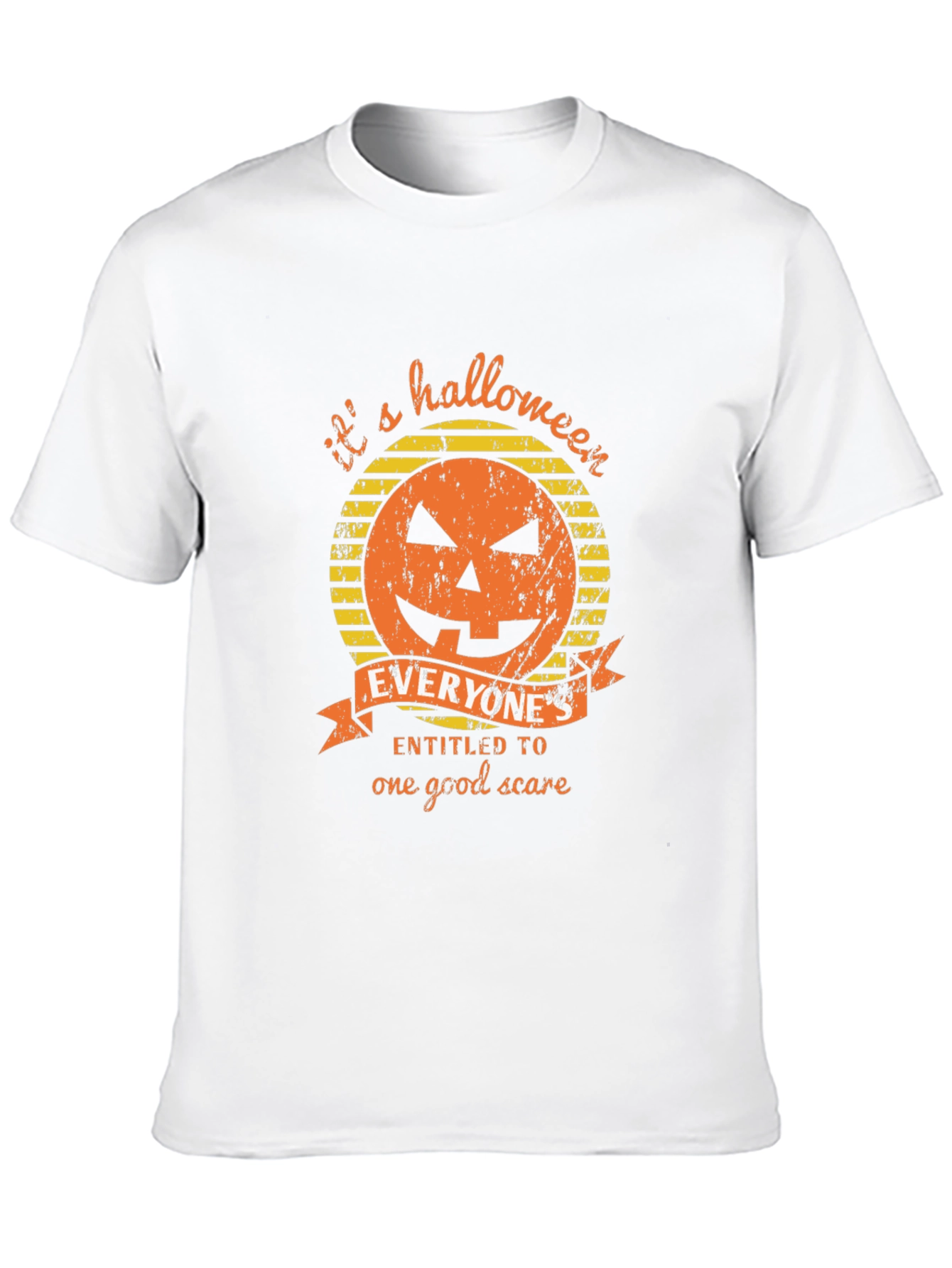 Halloween Pumpkin Graphic Tee - Its a Halloween Scare!