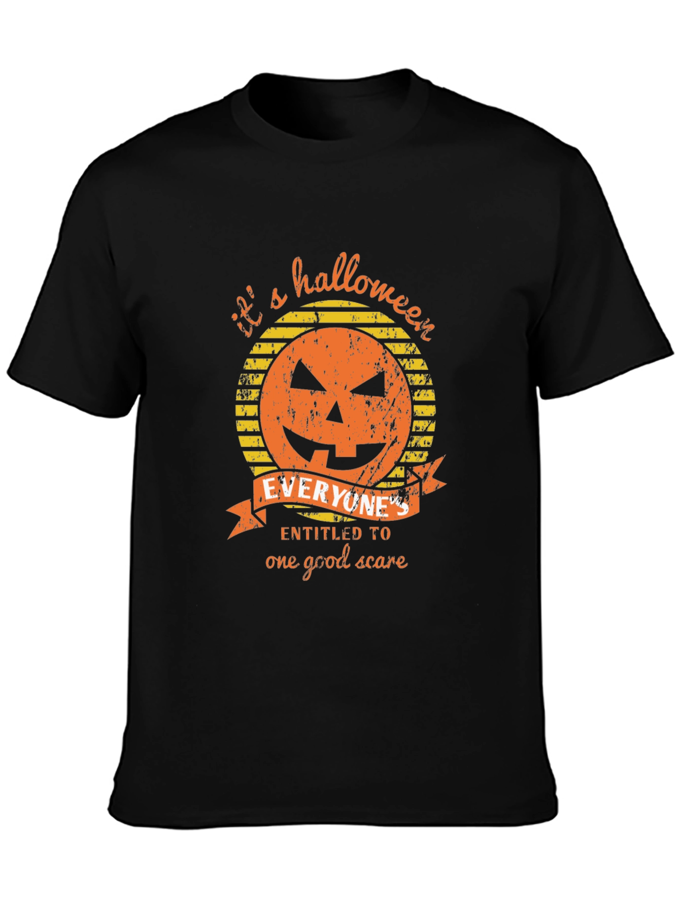 Halloween Pumpkin Graphic Tee - Its a Halloween Scare!