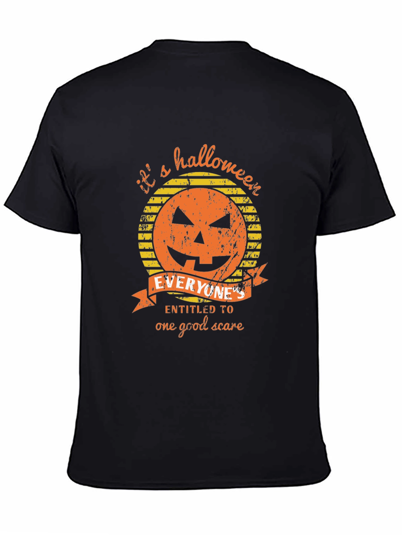 Halloween Pumpkin Graphic Tee - Its a Halloween Scare!