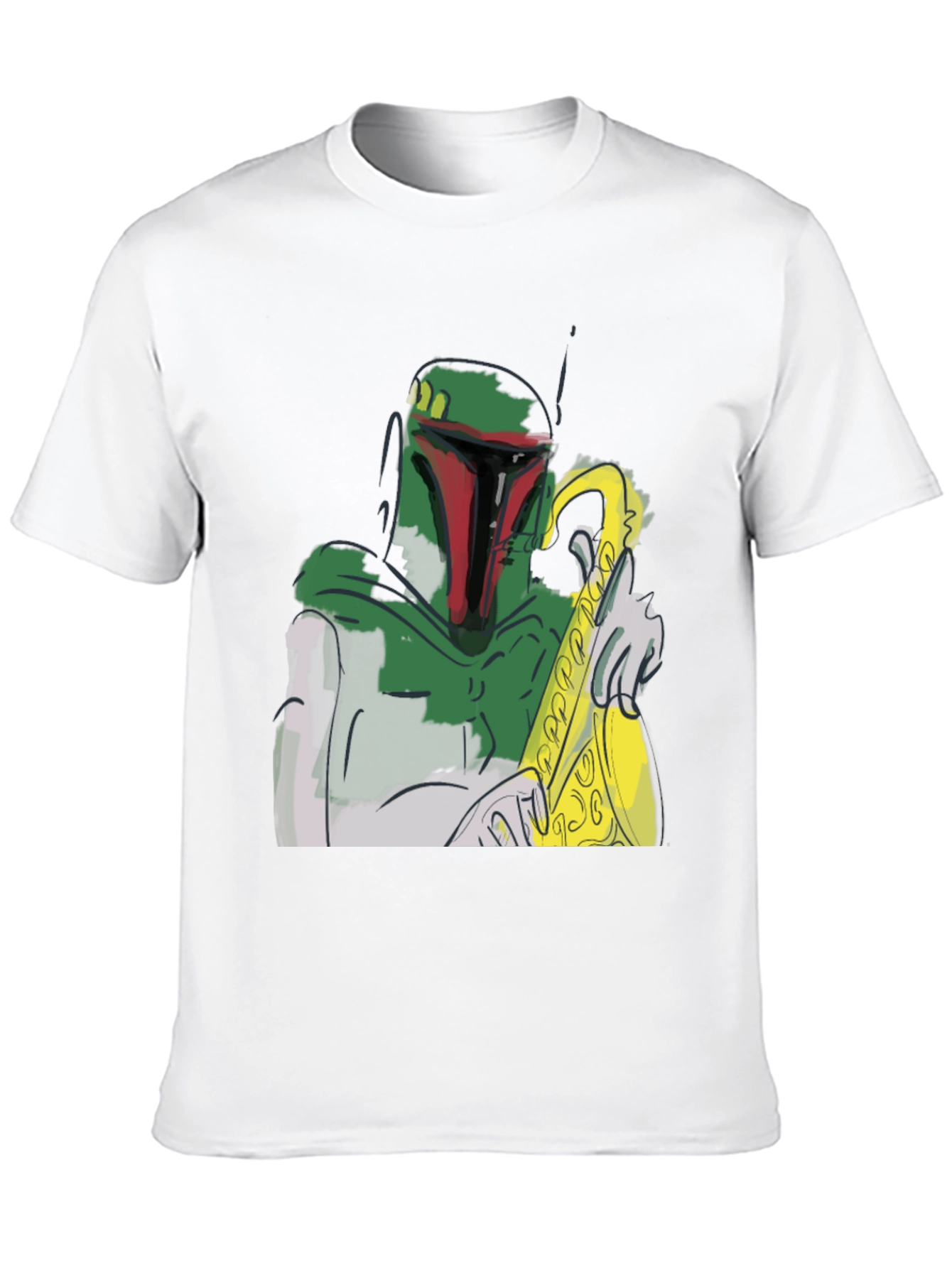Boba Fett Saxophone T-Shirt - Star Wars Fan Apparel