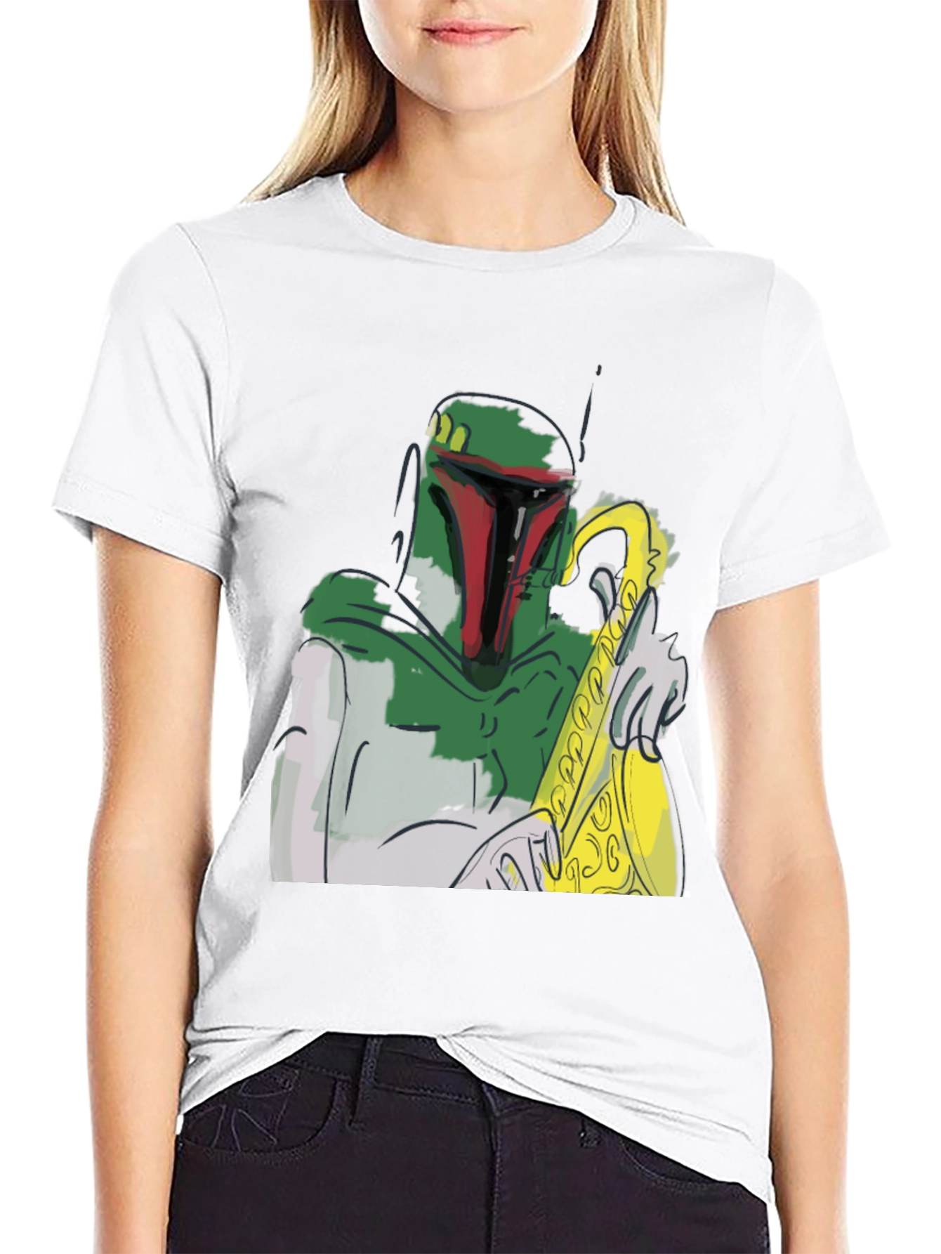 Boba Fett Saxophone T-Shirt - Star Wars Fan Apparel
