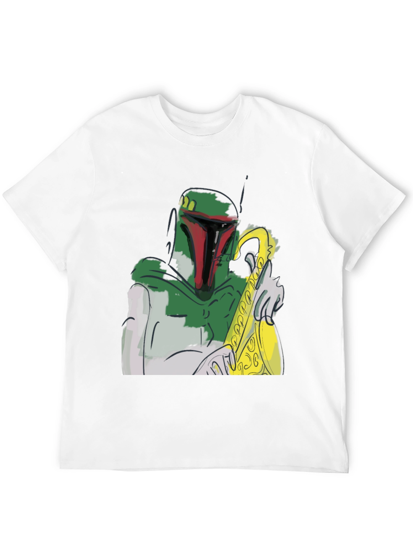 Boba Fett Saxophone T-Shirt - Star Wars Fan Apparel