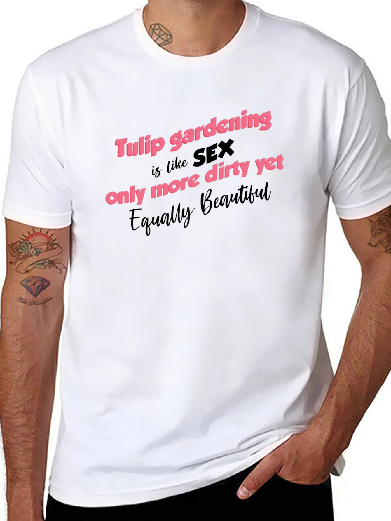 Tulip Gardening Sex Joke T-Shirt