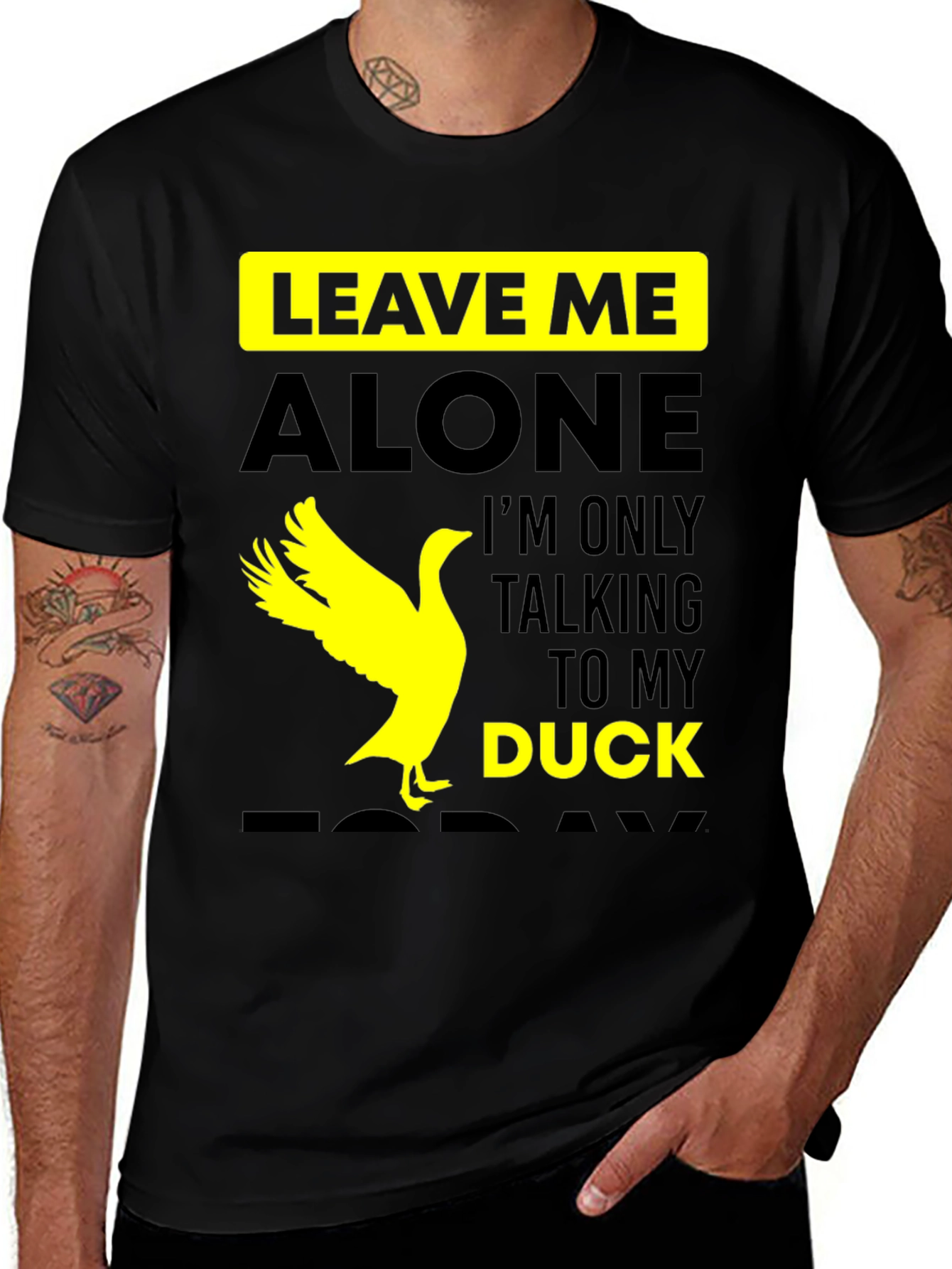Leave Me Alone Talking to My Duck T-Shirt