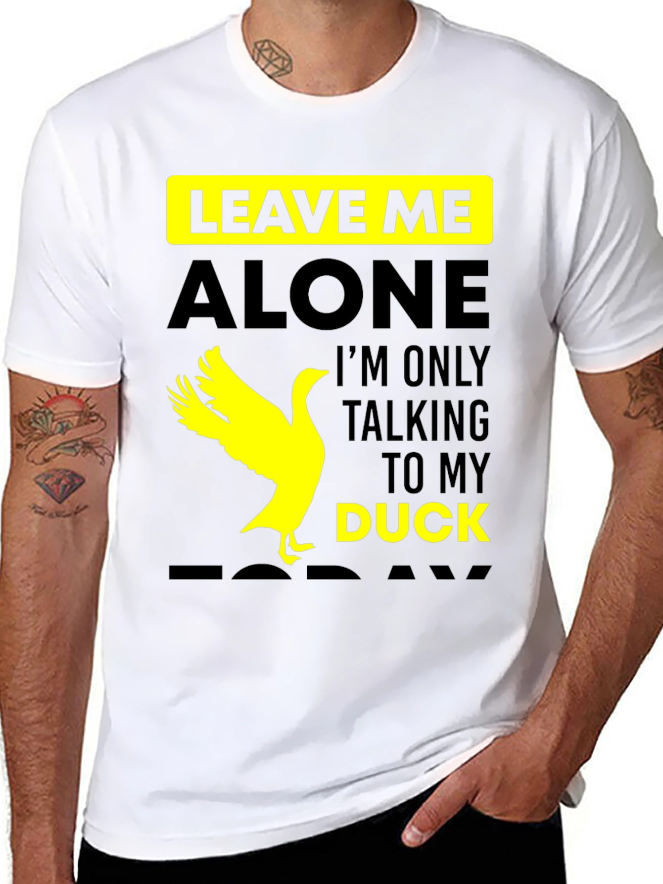 Leave Me Alone Talking to My Duck T-Shirt