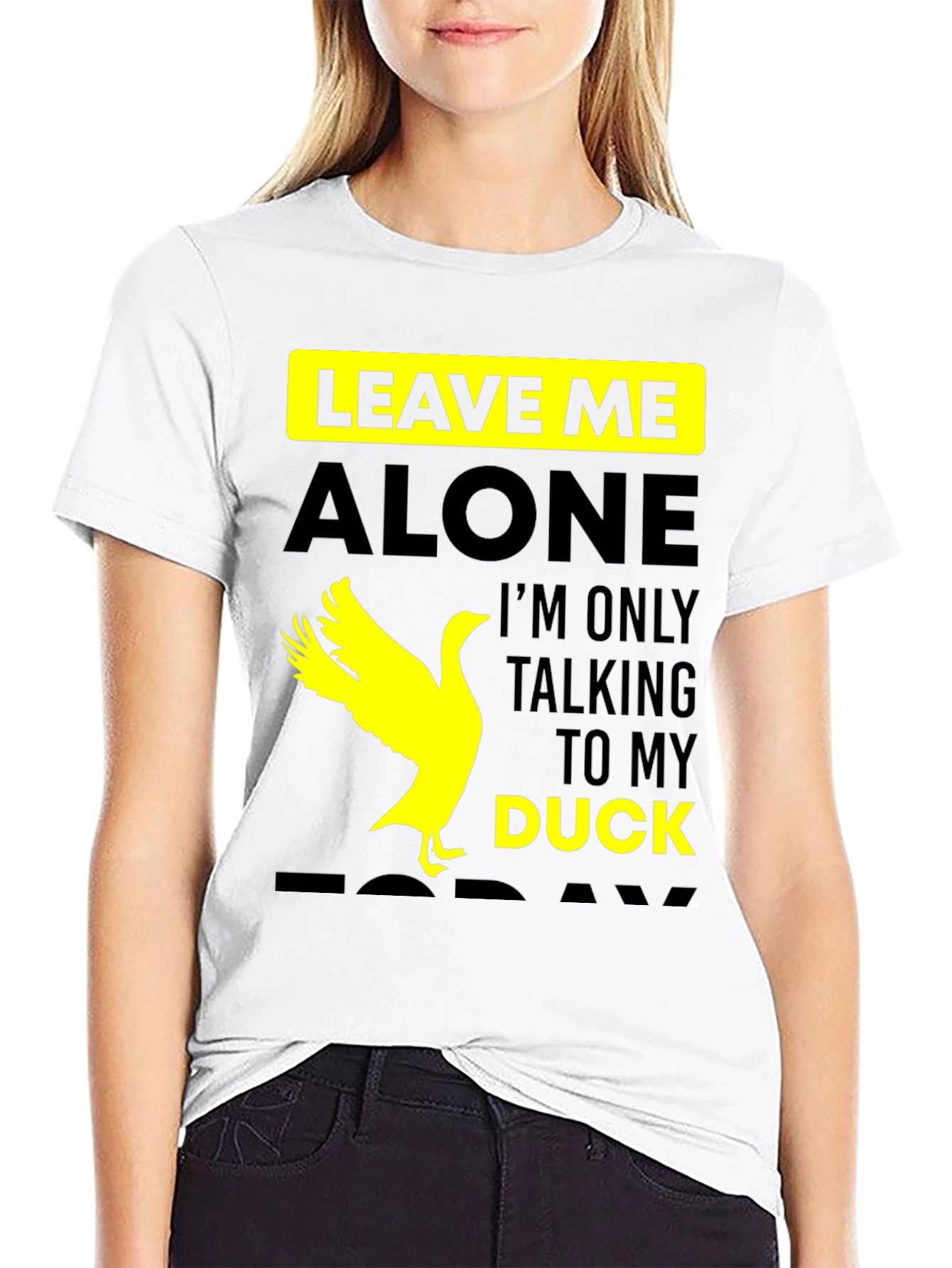 Leave Me Alone Talking to My Duck T-Shirt