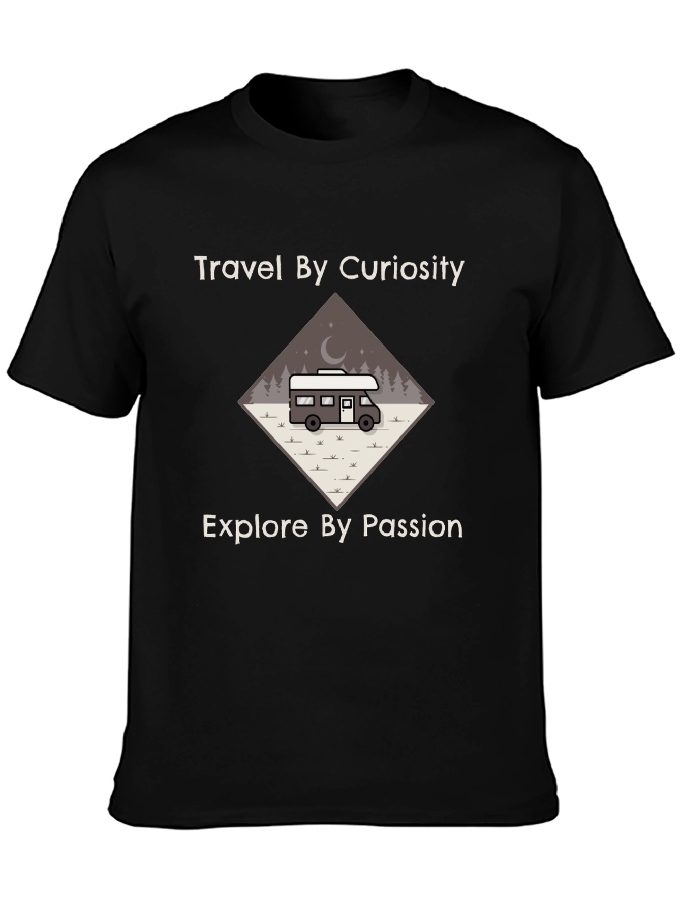 Travel by Curiosity T-Shirt - Explore Passion