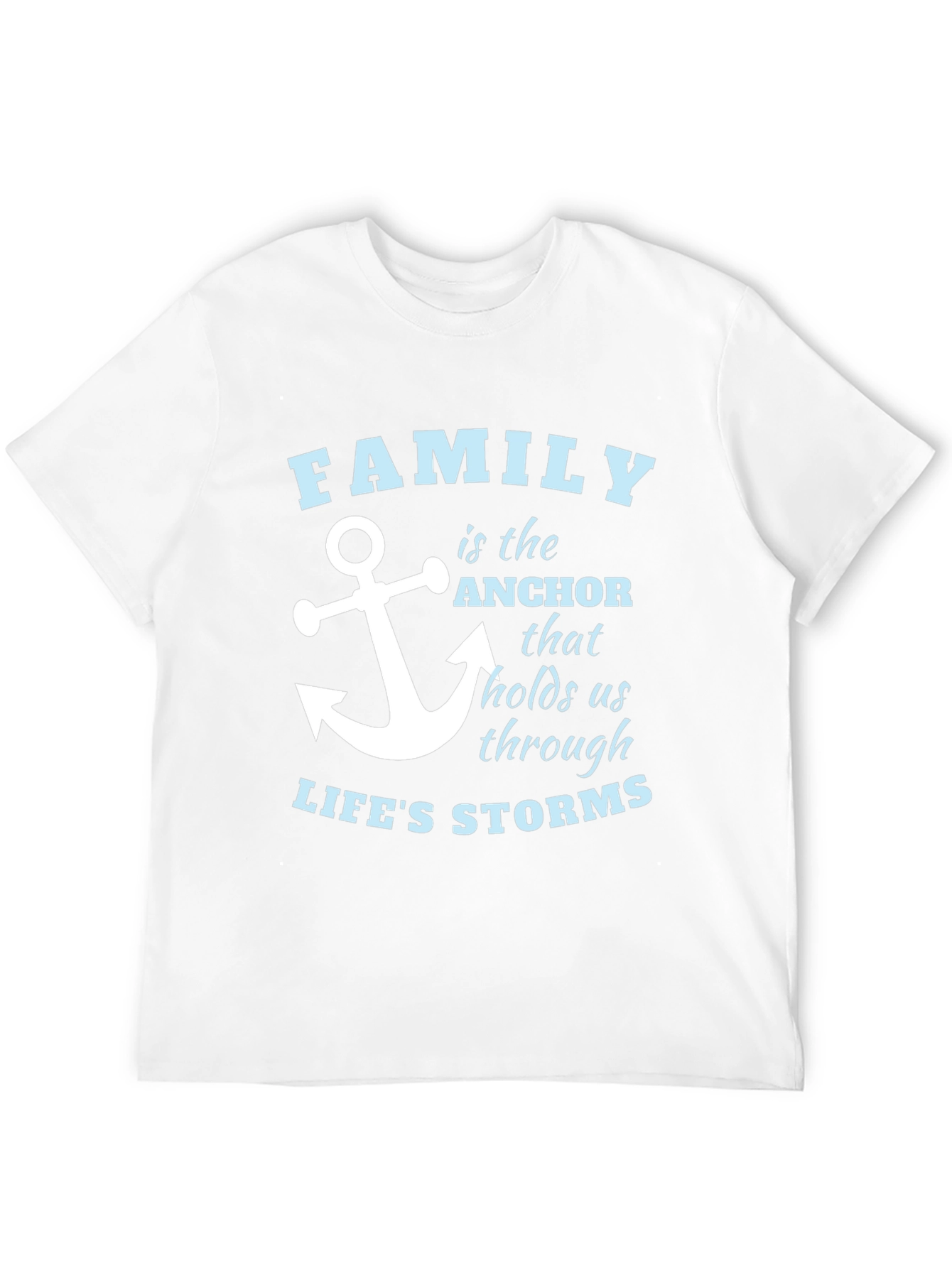 Family Anchor T-Shirt - Mens Black Tee