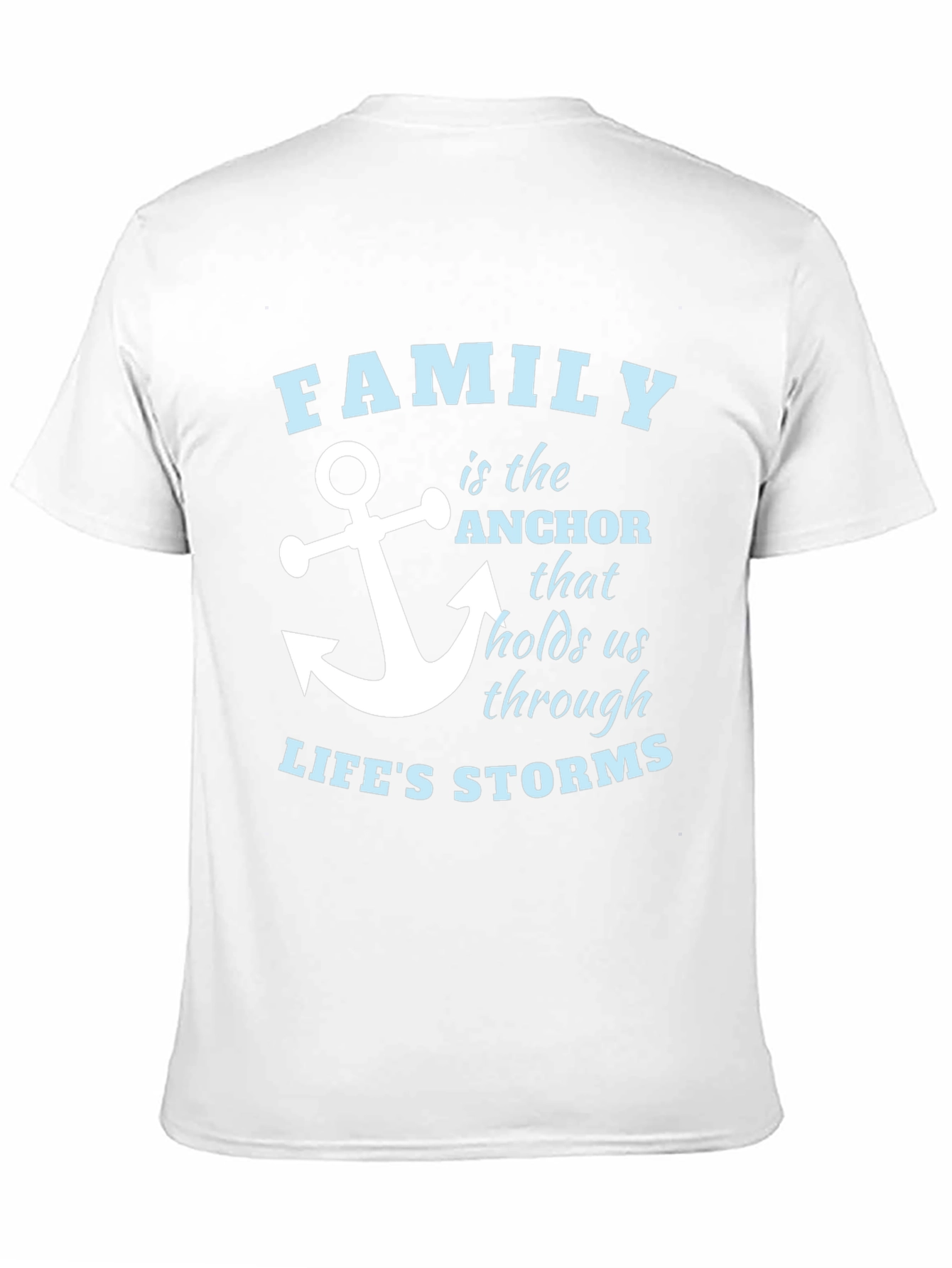 Family Anchor T-Shirt - Mens Black Tee