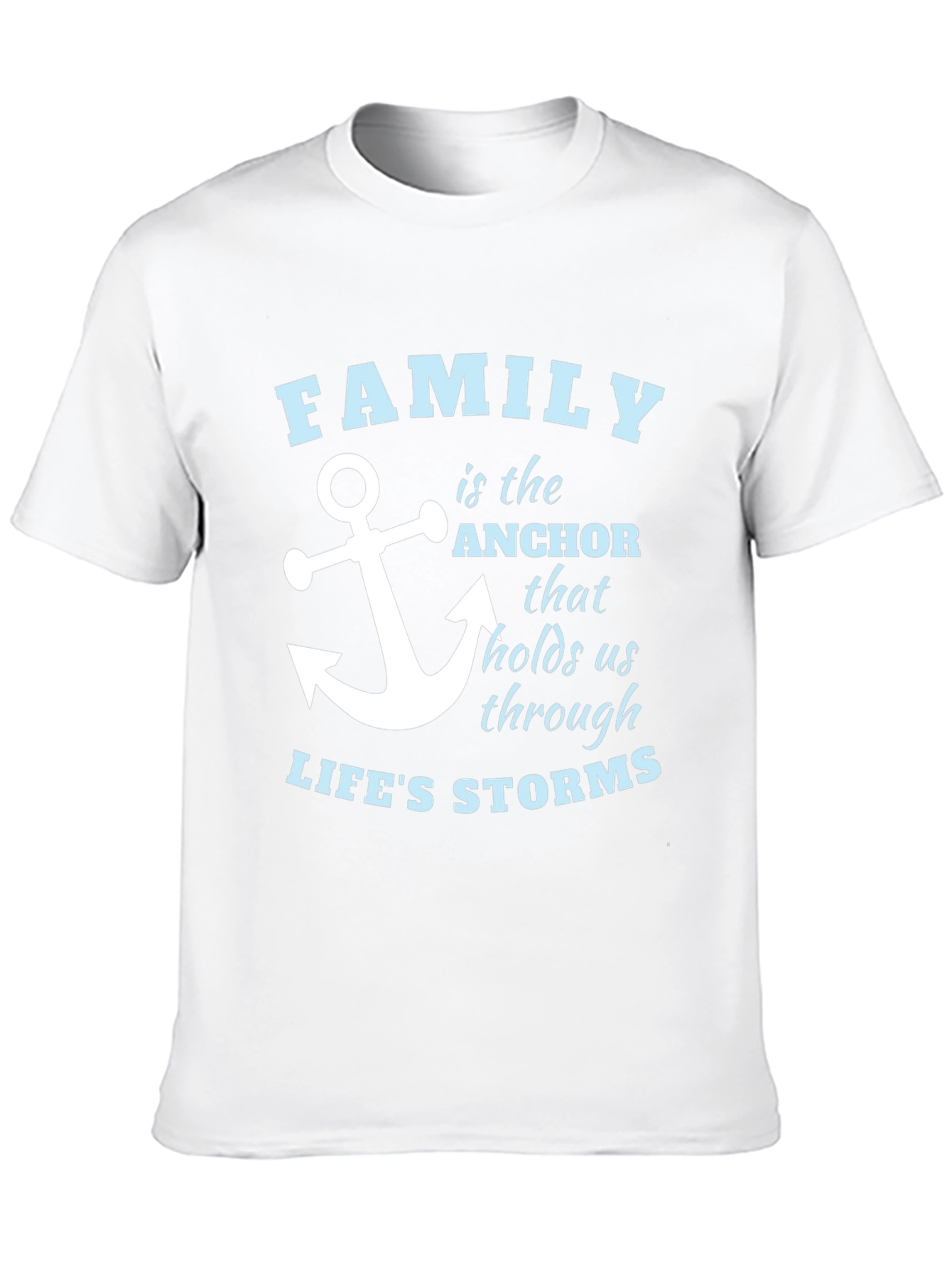 Family Anchor T-Shirt - Mens Black Tee