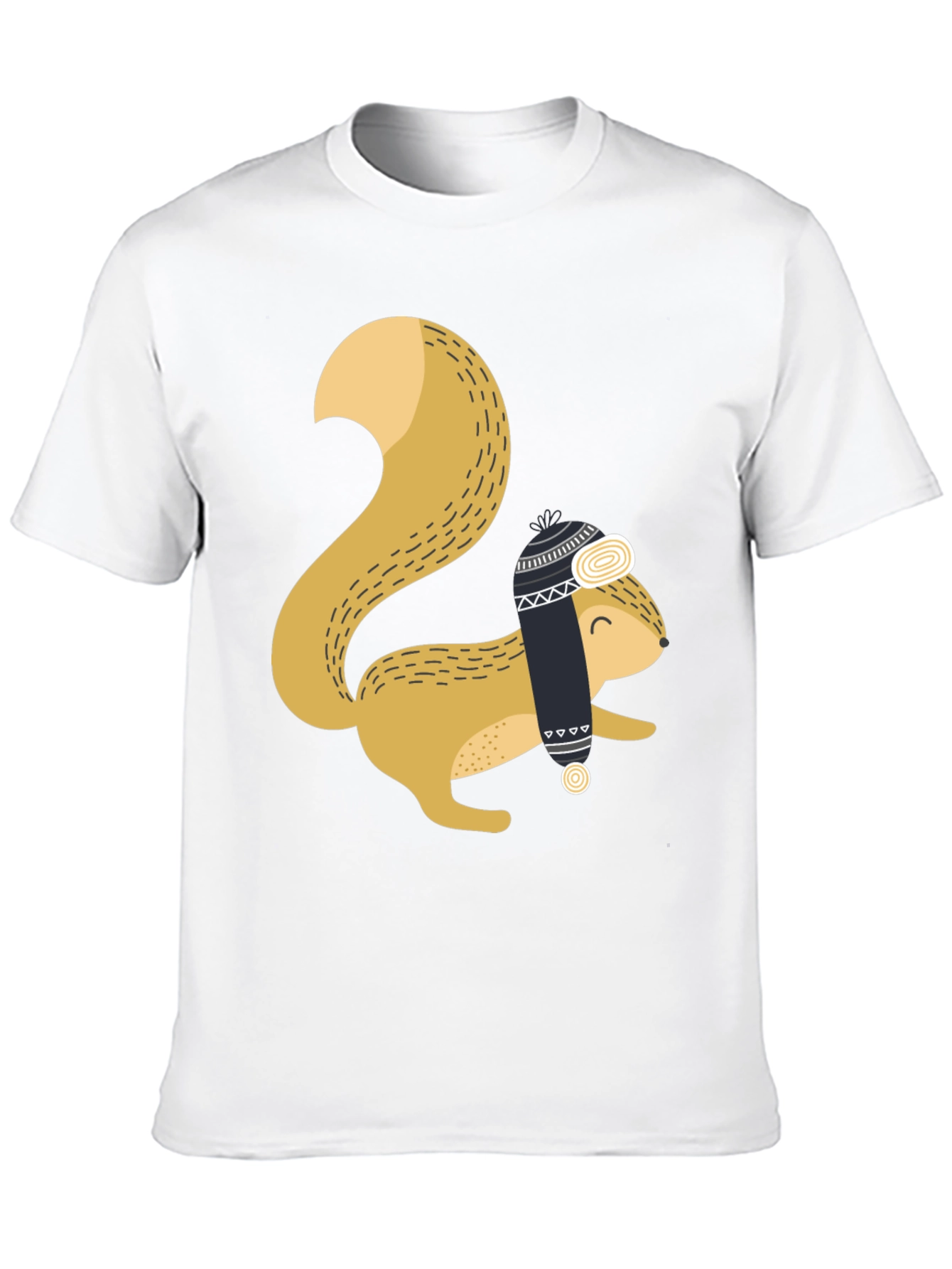Squirrel with Hat Graphic Tee - Cozy & Cute