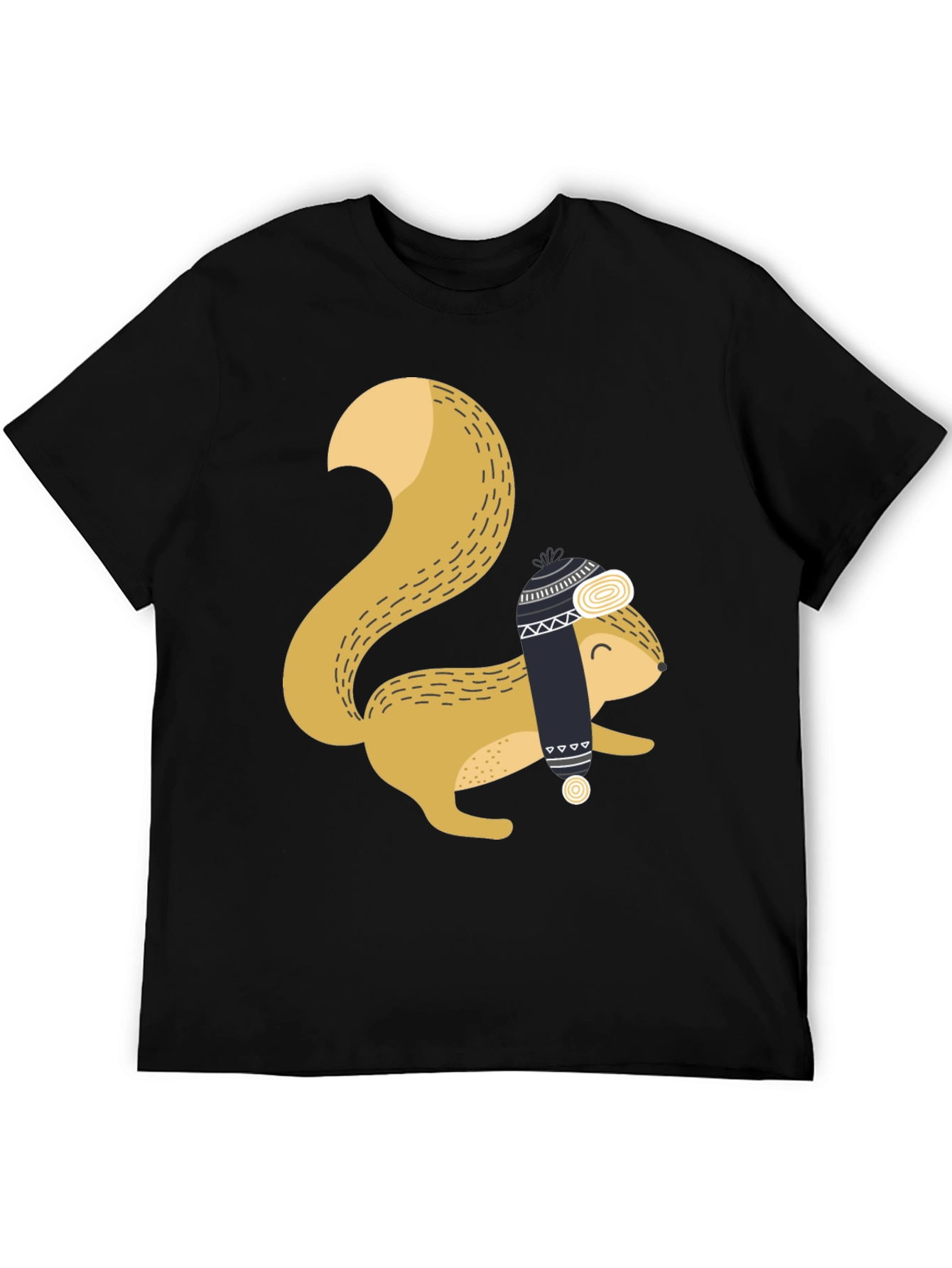 Squirrel with Hat Graphic Tee - Cozy & Cute