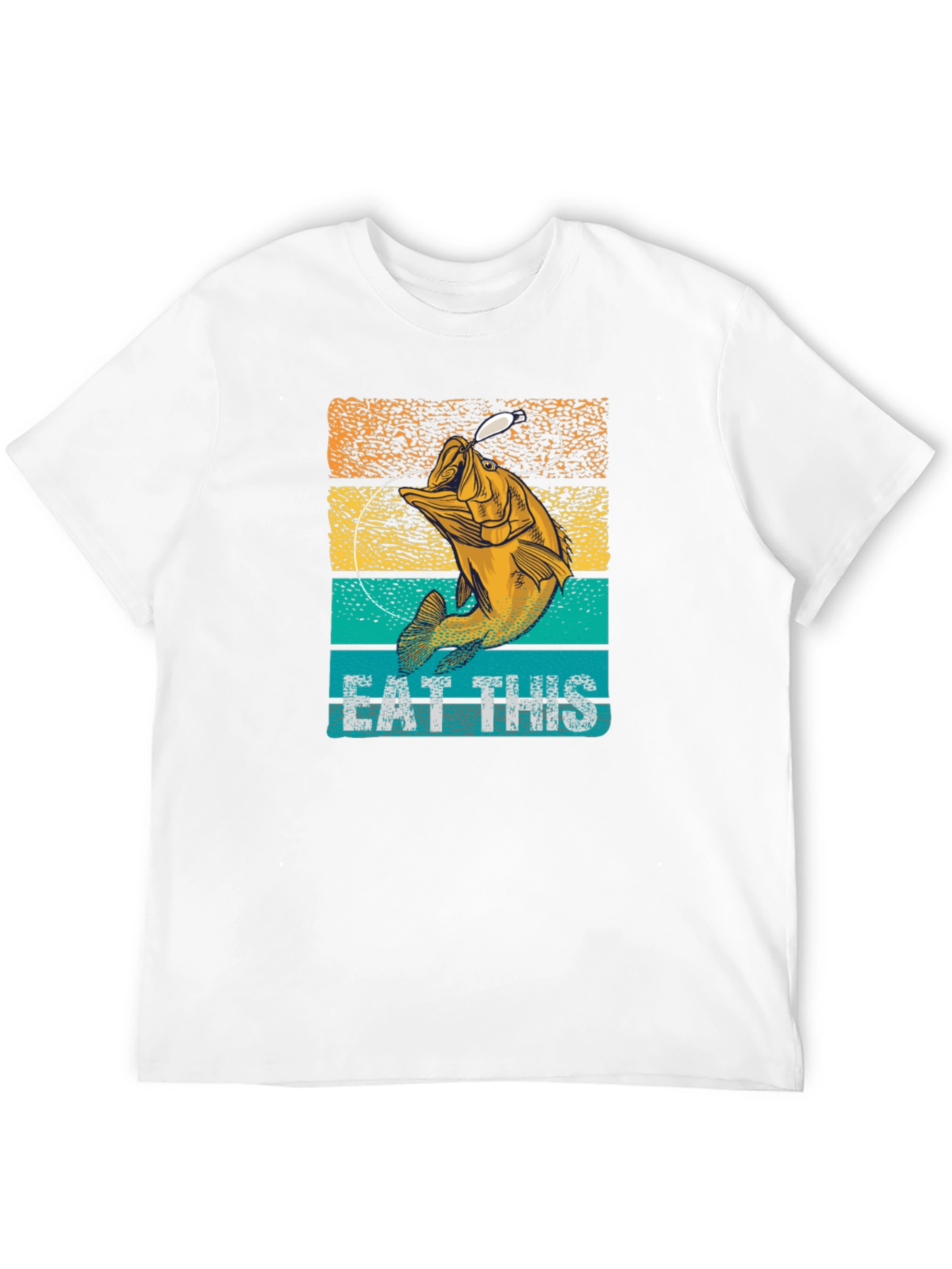 Eat This Fishing Graphic Tee - Bass Fisherman T-Shirt