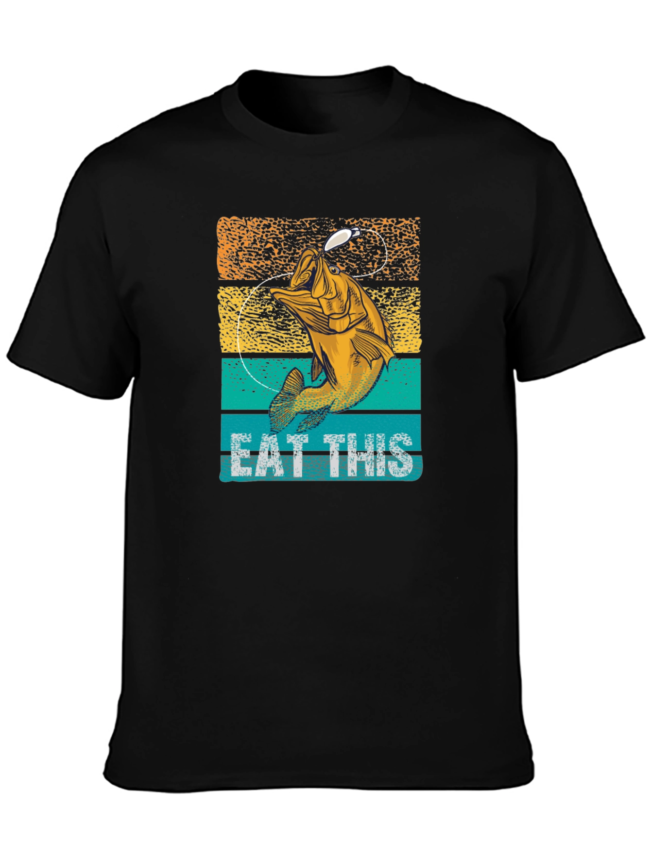 Eat This Fishing Graphic Tee - Bass Fisherman T-Shirt