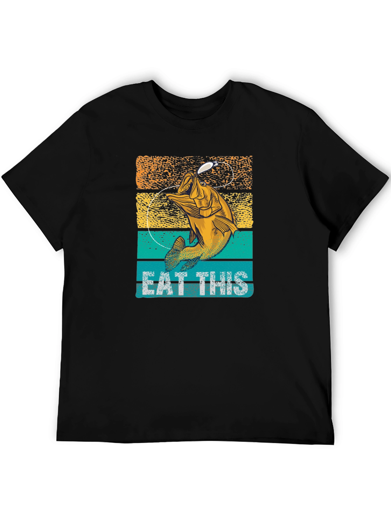 Eat This Fishing Graphic Tee - Bass Fisherman T-Shirt
