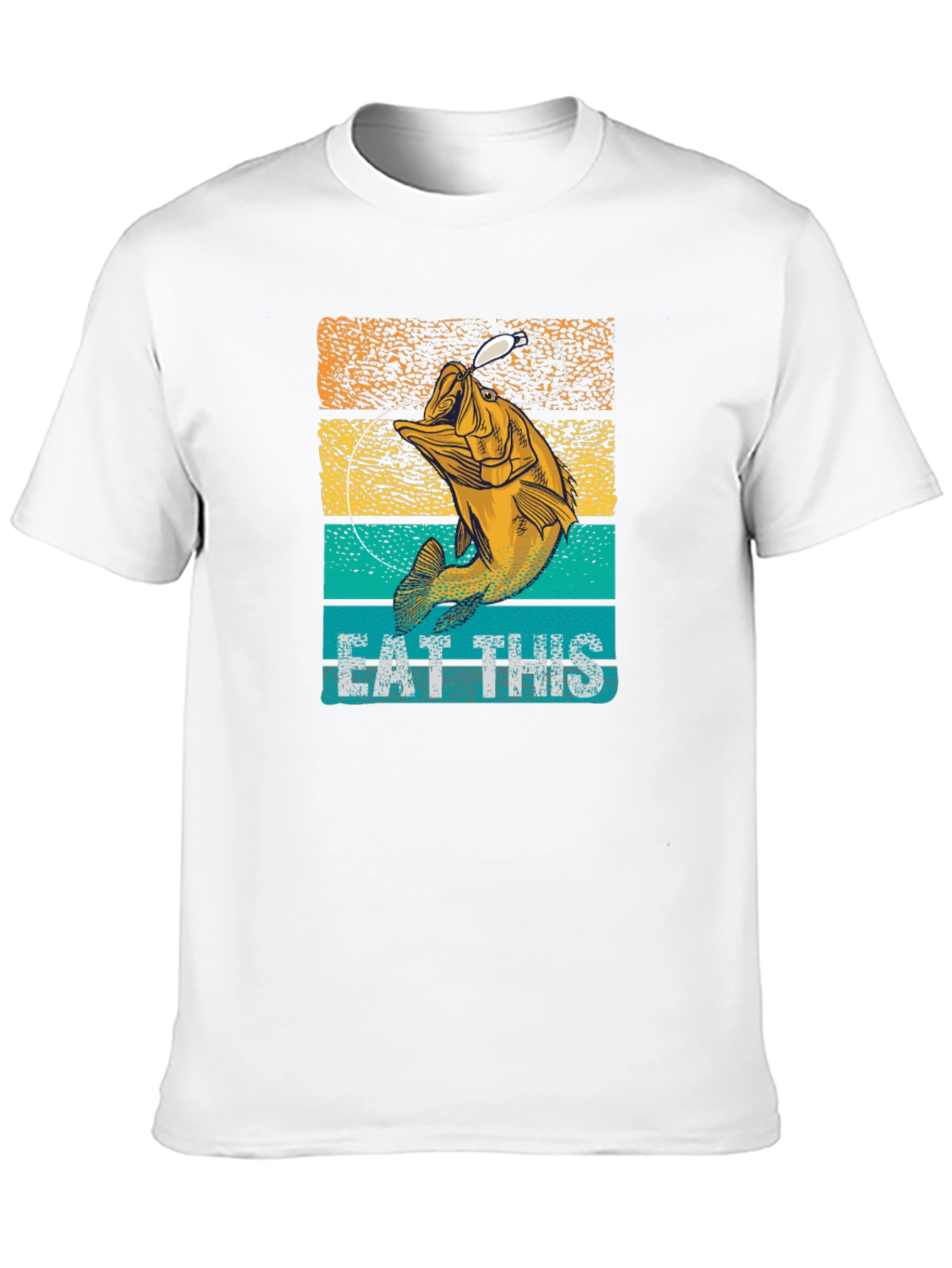 Eat This Fishing Graphic Tee - Bass Fisherman T-Shirt