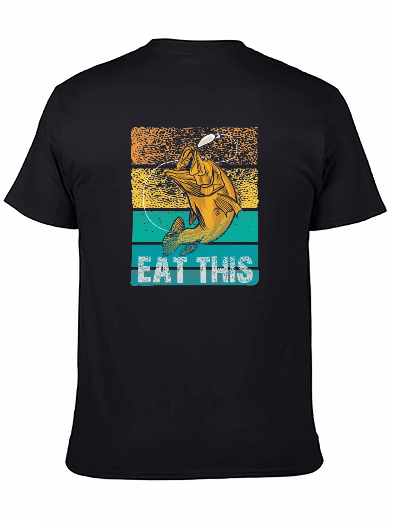 Eat This Fishing Graphic Tee - Bass Fisherman T-Shirt