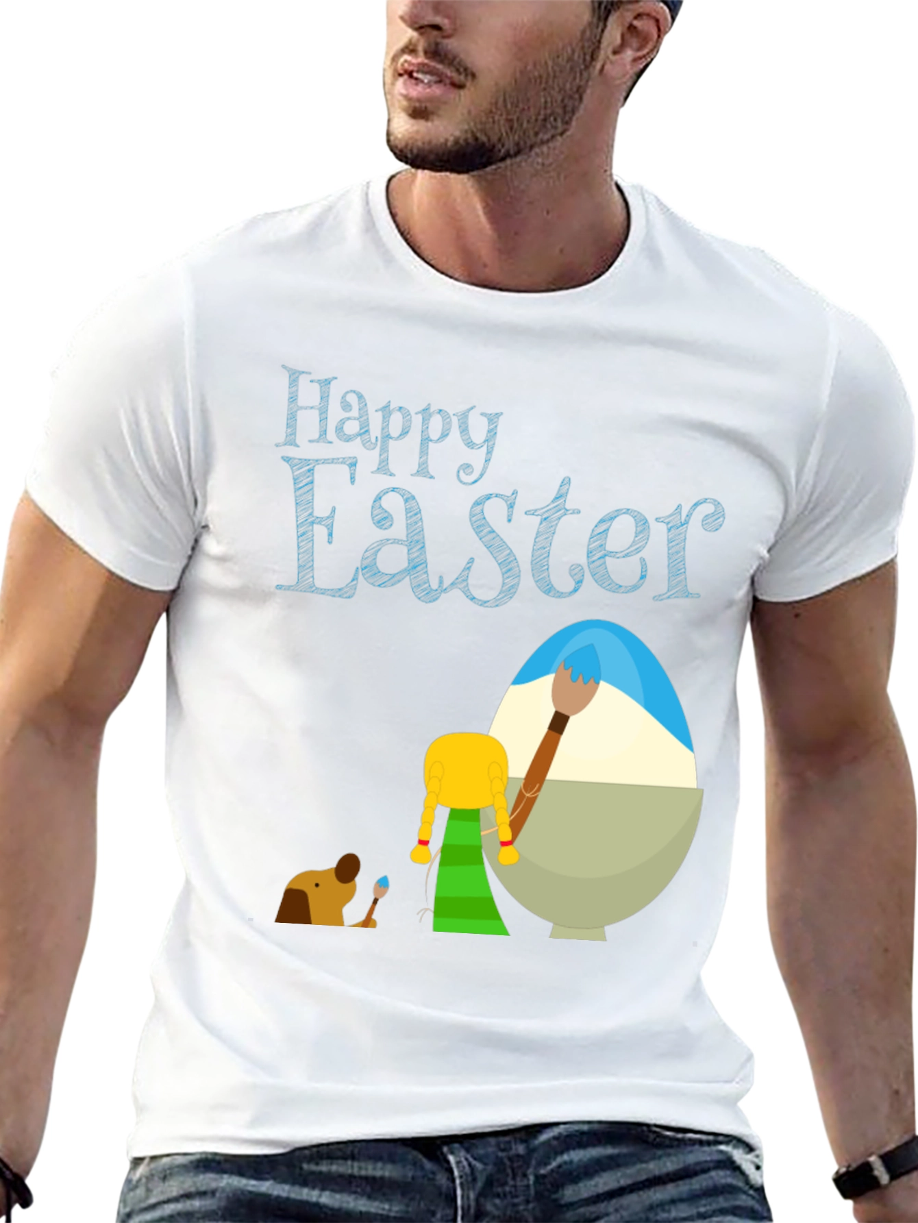 Happy Easter Graphic T-Shirt